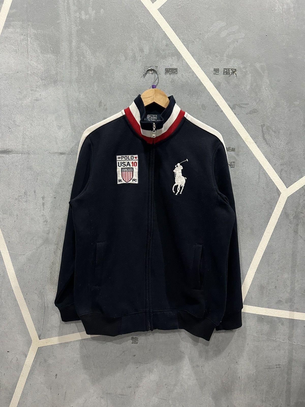 Polo Ralph Lauren Polo Ralph Lauren USA Zipper Sweatshirt Size US L / EU 52-54 / 3 - 1 Thumbnail