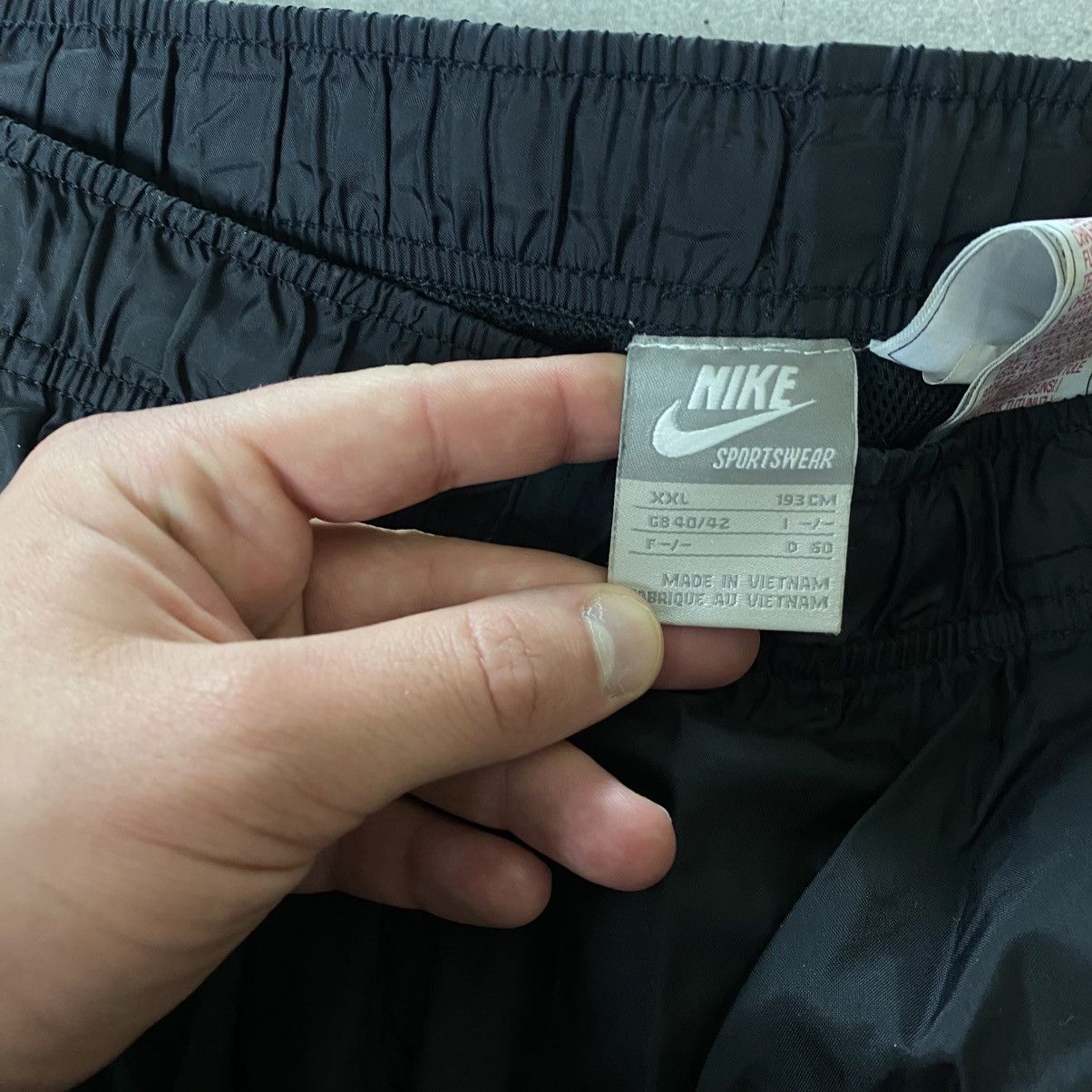 Nike Vintage Nike Track Pants 00s Swoosh Nylon Y2K Drill Size US 38 / EU 54 - 9 Thumbnail