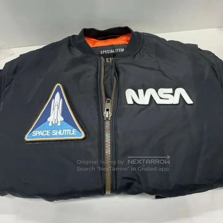 Balenciaga Balenciaga NASA Logo Flight Jacket in Black. Size US L / EU 52-54 / 3 - 9 Thumbnail