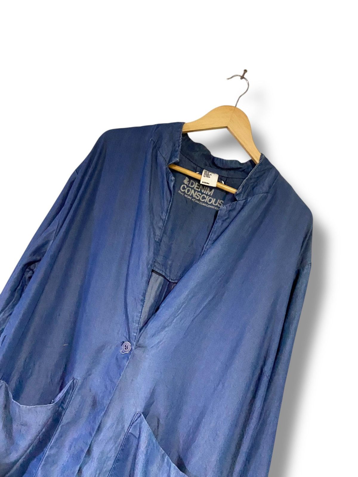 H&M H&M Denim Conscious Long Dress with Pocket (169) Size L / US 10 / IT 46 - 5 Thumbnail