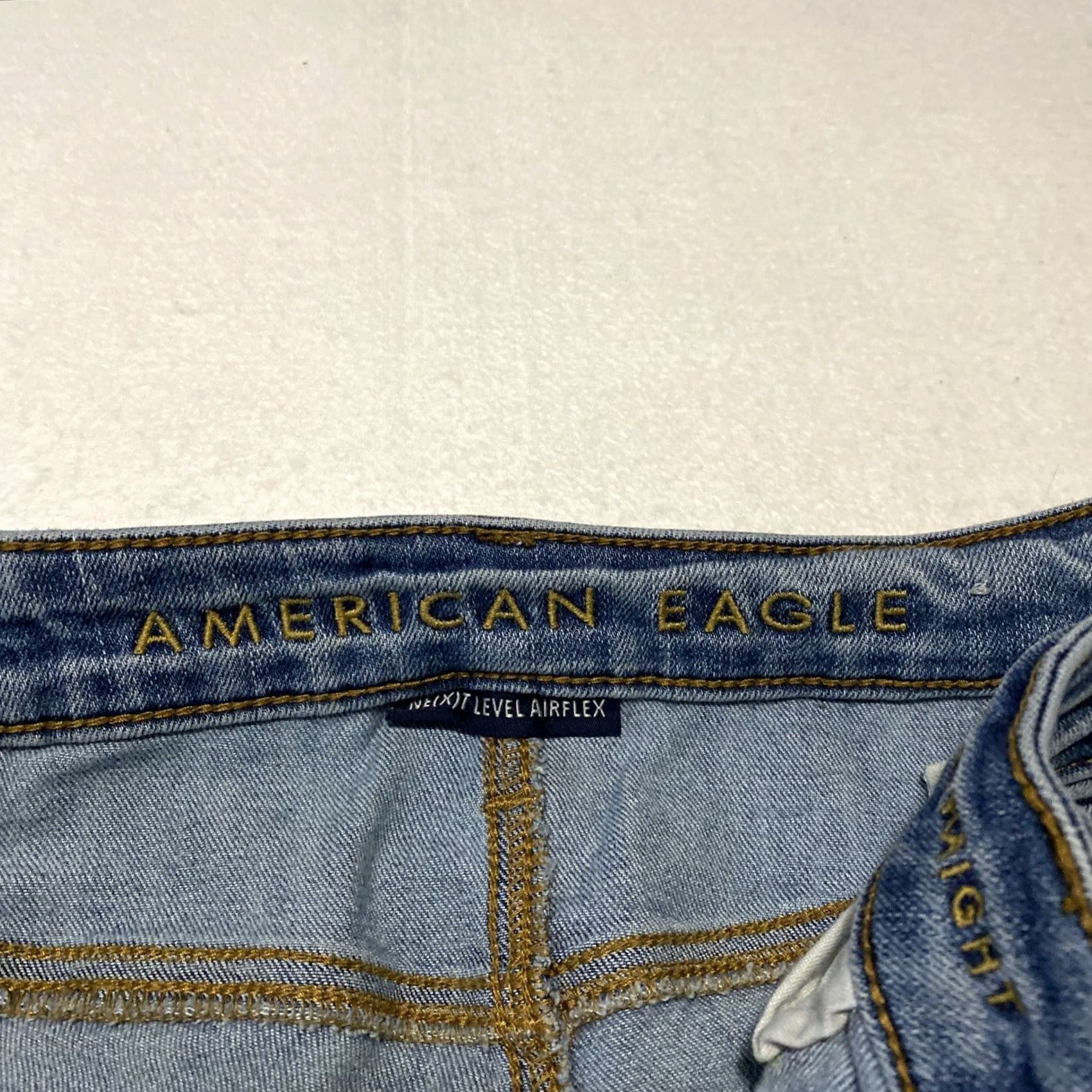 American Eagle Outfitters American Eagle Jeans Men’s 30X30 Athletic Slim Stretch Dark Blue Denim / 30 inseam Mens Blue Denim Jeans 5-Pocket Leather Patch Athletic Slim Stretch Size US 30 / EU 46 - 5 Thumbnail