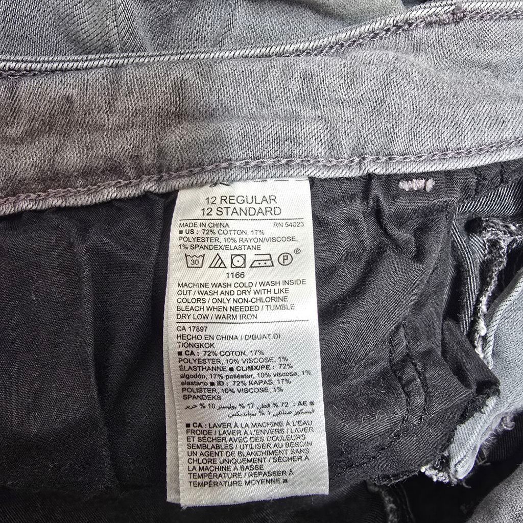 Old Navy Women's Old Navy Rockstar Skinny Jeans Size 12 Gray Size 34" / US 12 / IT 48 - 5 Thumbnail