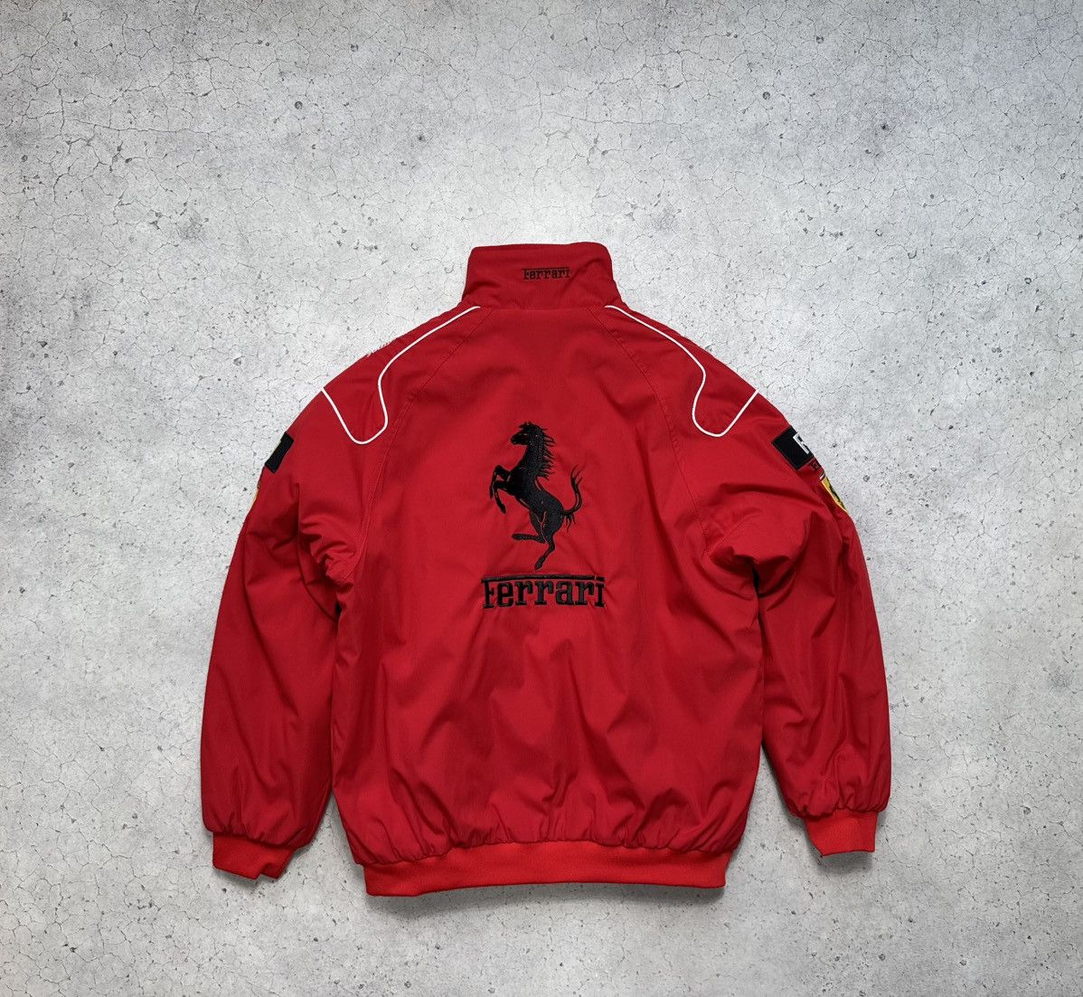 Ferrari Ferrari F1 Racing Bomber Jacket Hype Rare Big Logo Vintage Size US XL / EU 56 / 4 - 2 Thumbnail