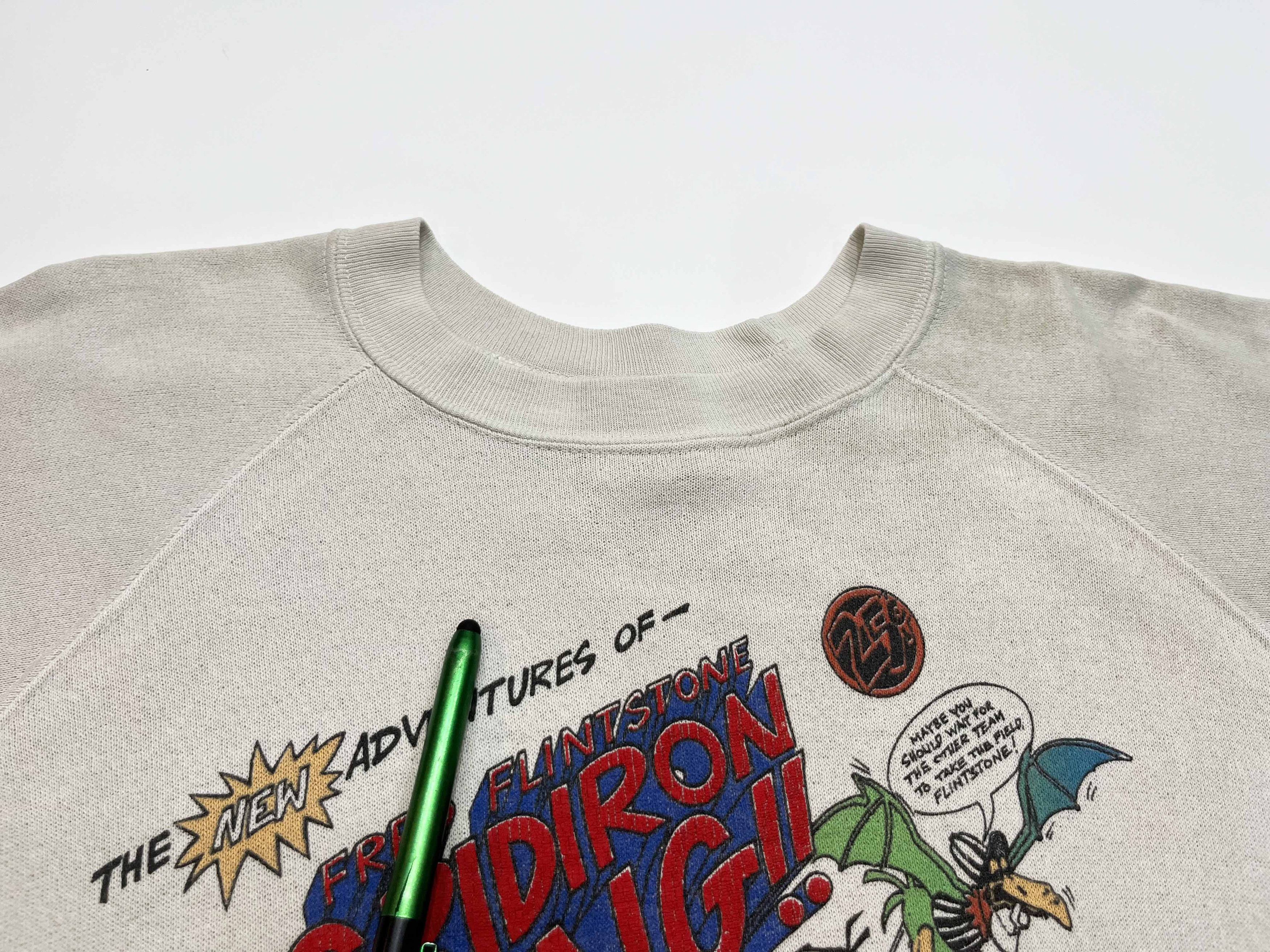 Vintage Vintage Pro Knit 1986 The Flintstones Crewneck Sweatshirt Size US L / EU 52-54 / 3 - 11 Thumbnail