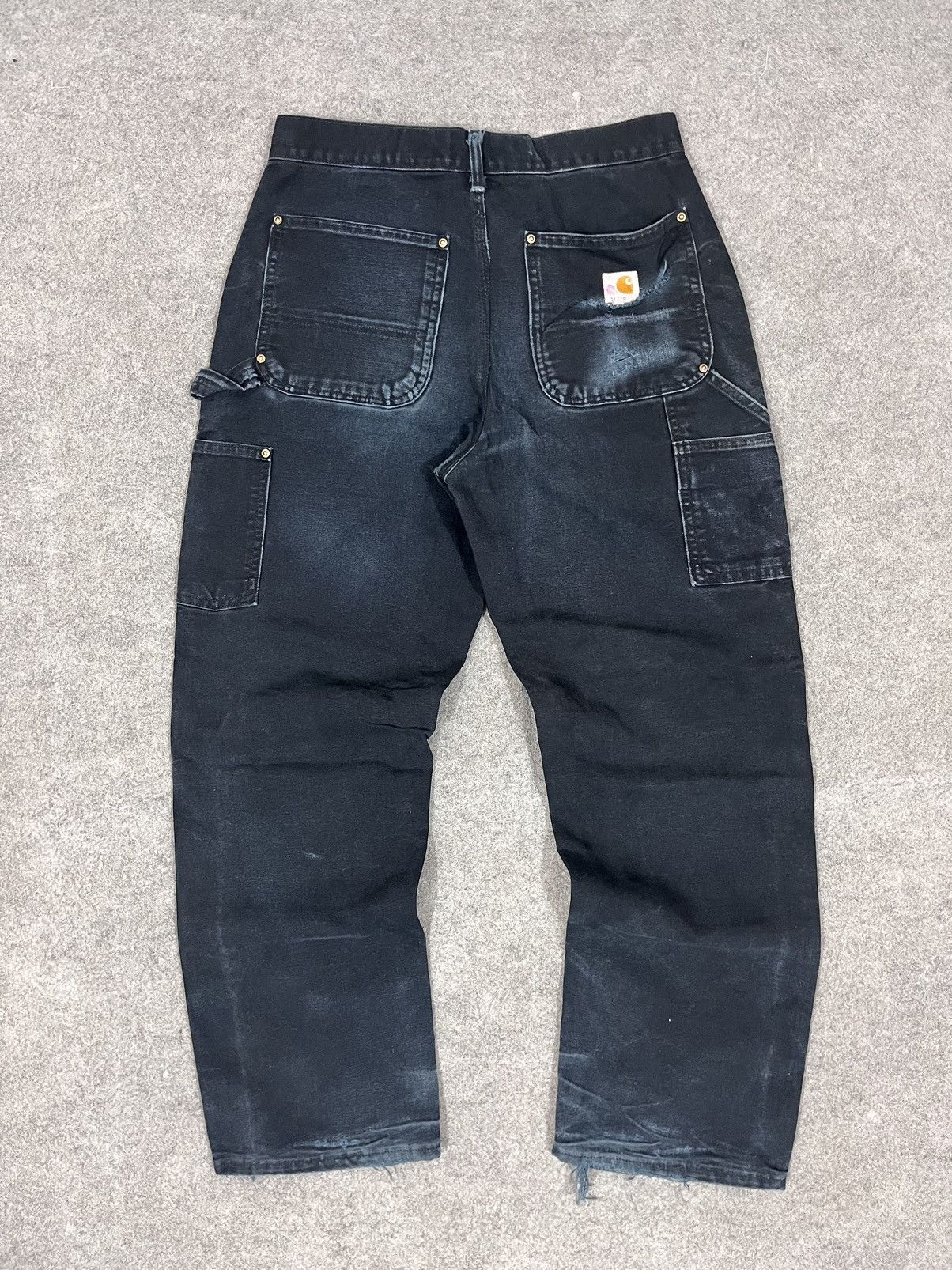 Carhartt × Vintage CARHATT B01 BLK DOUBLEKNEES Size US 31 - 5 Thumbnail