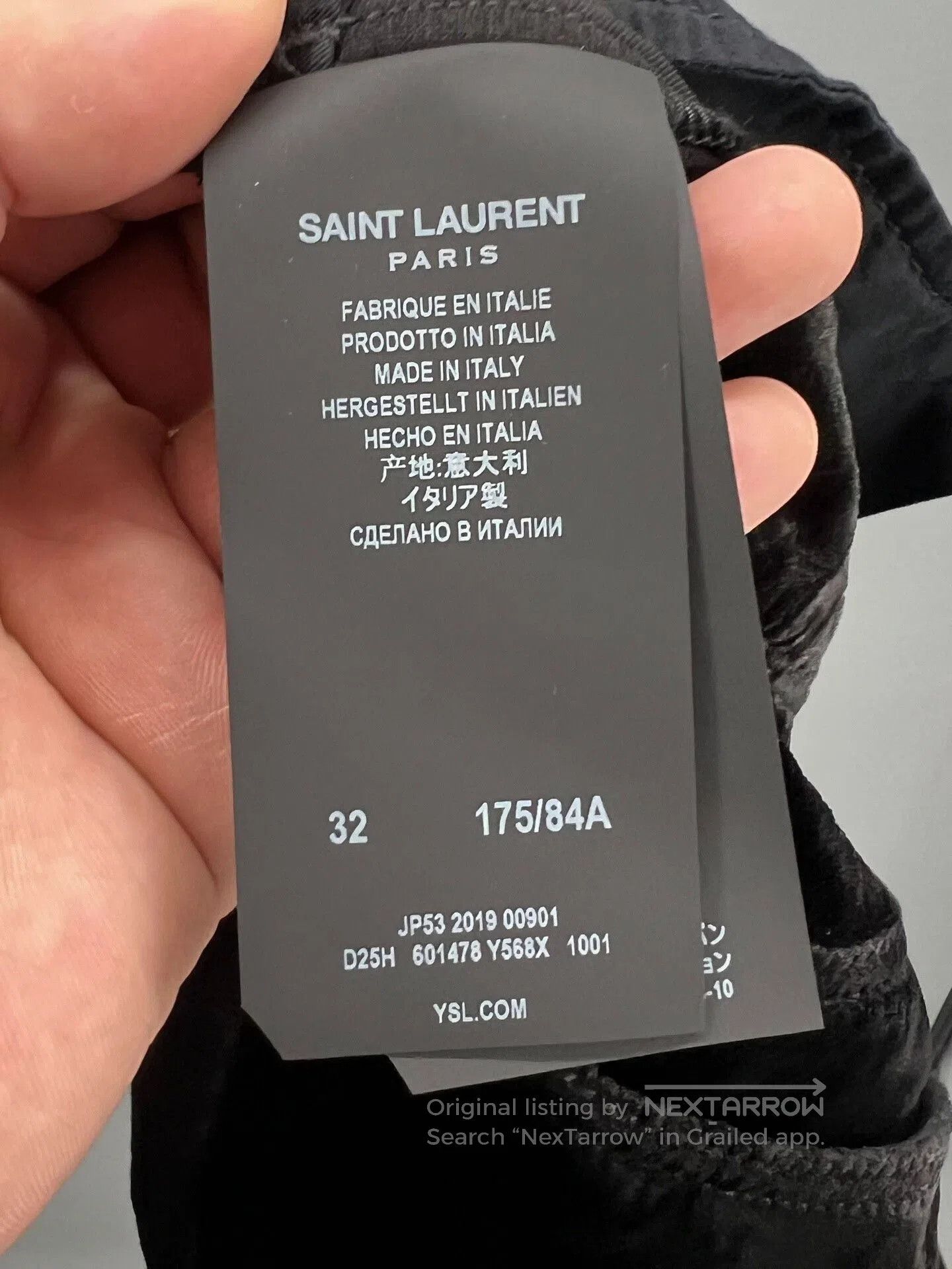 Yves Saint Laurent ysl black silk blend velvet casual pants. Size US 33 - 6 Thumbnail