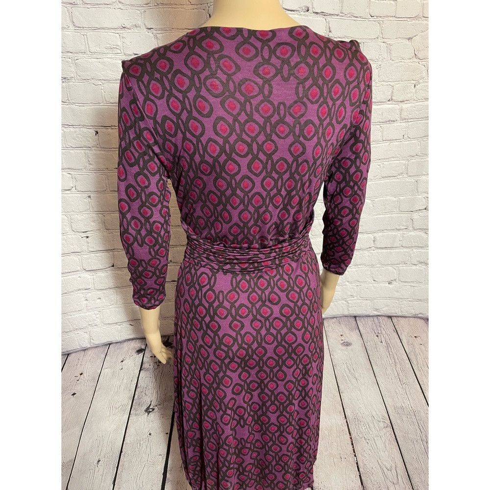 Boden Boden Chelsea Wrap Purple 3/4 Sleeve Dress Size 6 Size M / US 6-8 / IT 42-44 - 6 Thumbnail