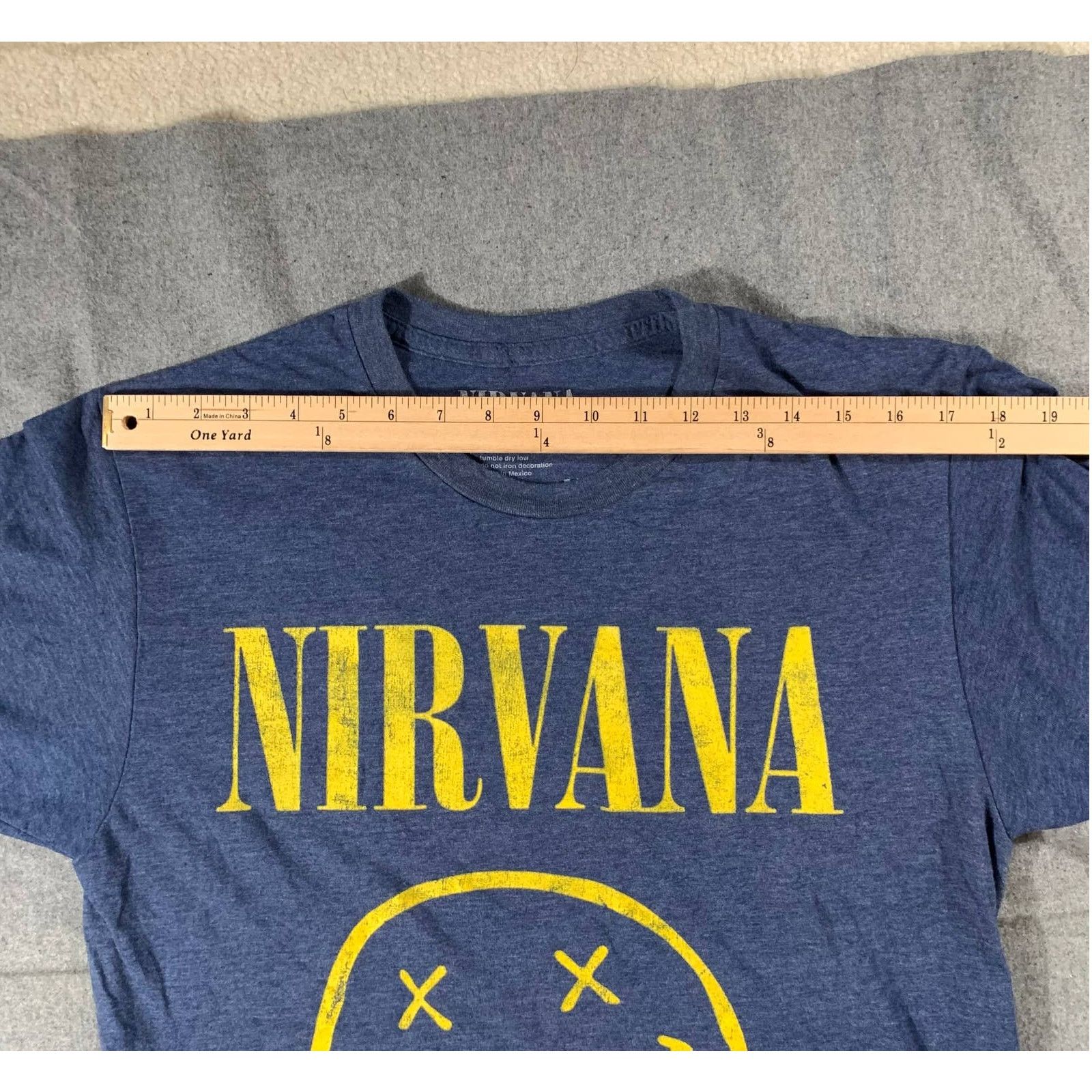 Nirvana NIRVANA Shirt Women Medium Blue Casual Size M / US 6-8 / IT 42-44 - 7 Thumbnail