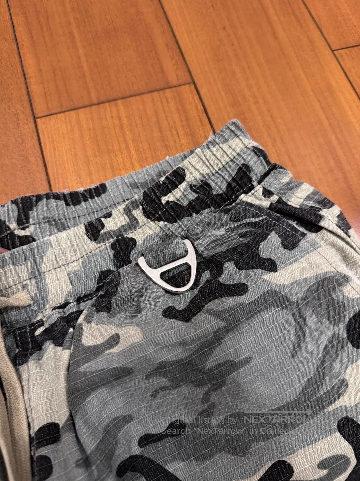 Amongst Friends FR(13)NDS White Camo Japanese Cargo Pants. Size US 32 / EU 48 - 3 Thumbnail