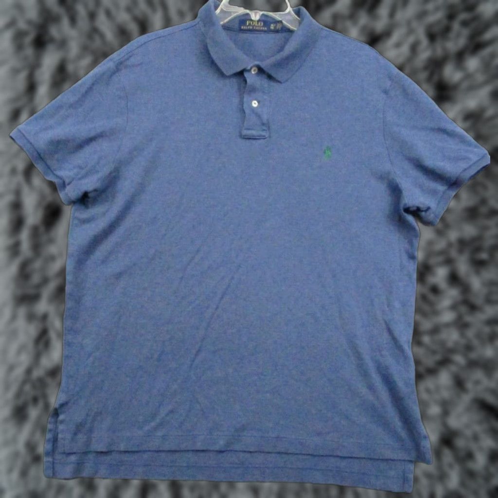 Polo Ralph Lauren Polo Ralph Lauren Shirt Large Men's Polo Short Sleeve Heather Blue Green Pony Shirt Polo Golf Ralph Lauren L Blue Polo Shirts Mens Size US L / EU 52-54 / 3 - 1 Thumbnail