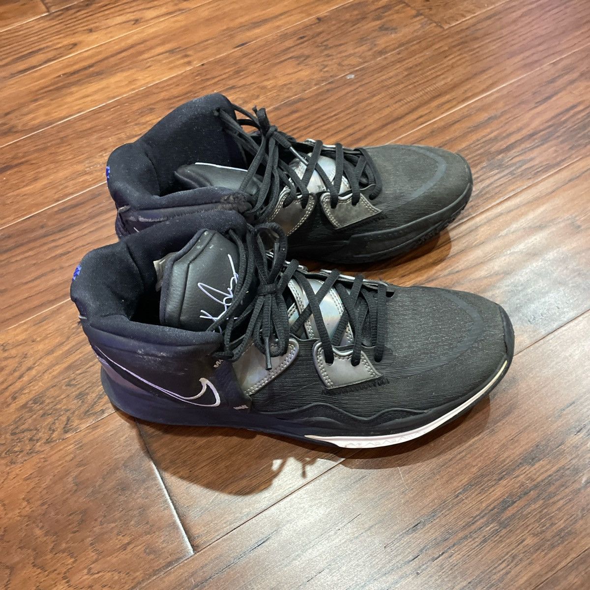 Nike nike kyrie infinity “black metallic silver” Size US 11.5 / EU 44-45 - 4 Thumbnail