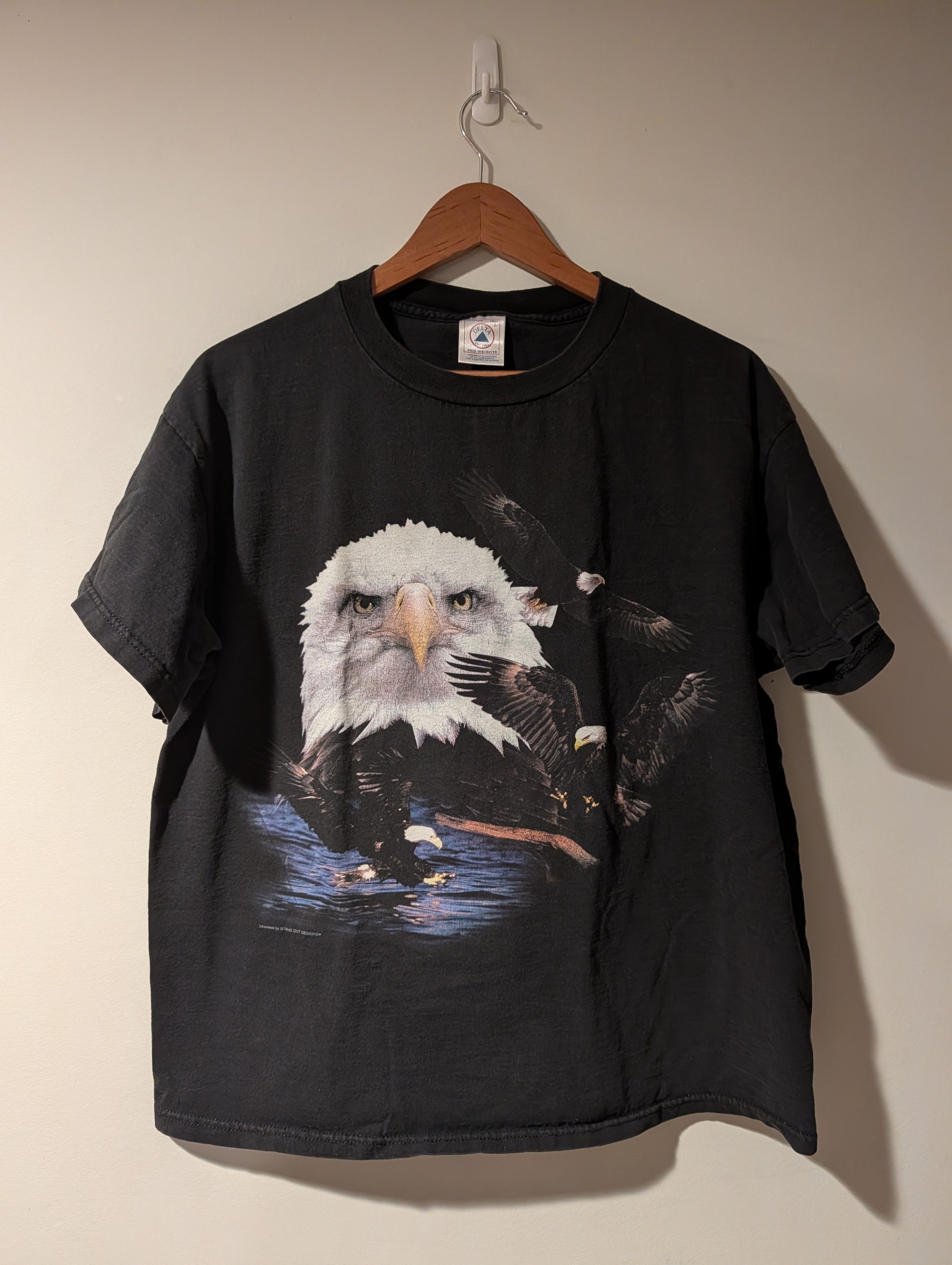 Arts & Science Vintage Bald Eagles Nature Graphic T-Shirt Delta Pro Weight Size US L / EU 52-54 / 3 - 1 Thumbnail