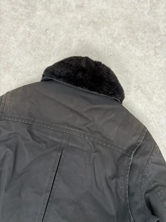 Dsquared2 AW2009 Dsquared2 Black Fur Collar Denim Bomber Jacket Size US M / EU 48-50 / 2 - 6 Thumbnail