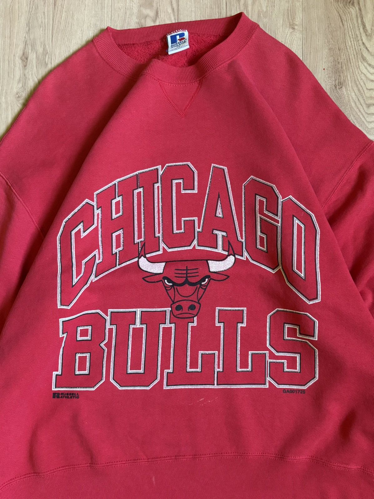 Russell Athletic × Vintage 1990s Russell Athletic Chicago Bulls Size US XL / EU 56 / 4 - 2 Thumbnail