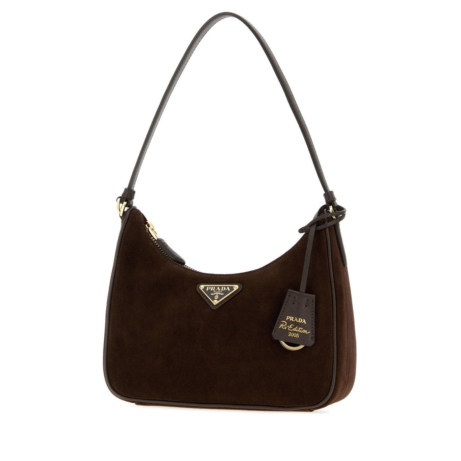 Prada PRADA $2150 Re-Edition 2005 Suede Brown Mini shoulder bag Ne Size ONE SIZE - 2 Thumbnail