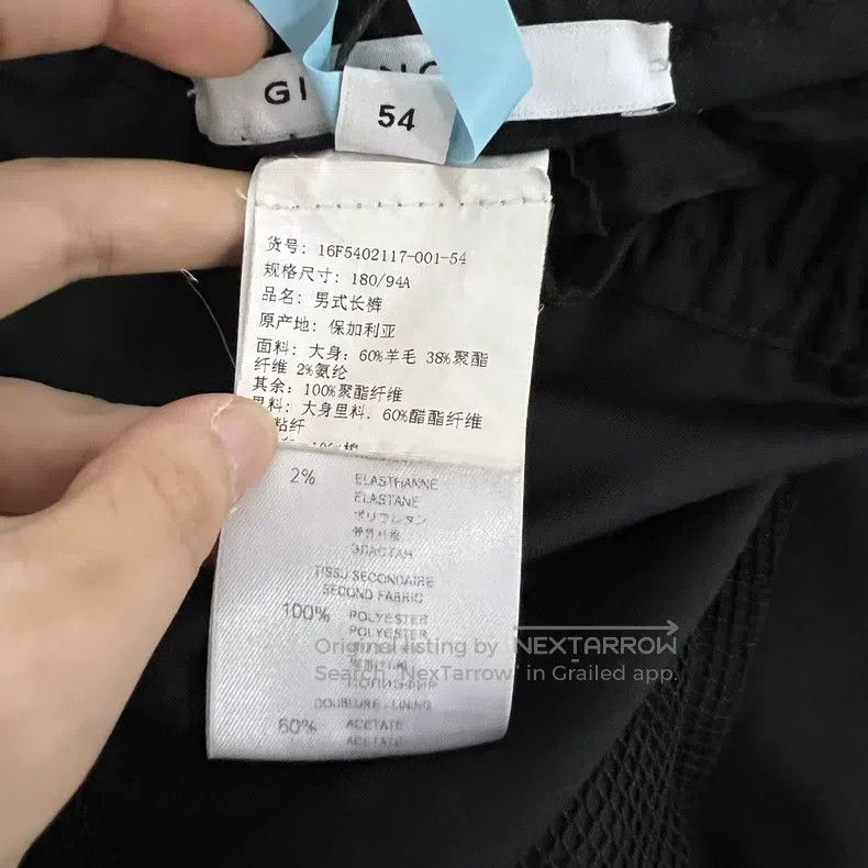 Givenchy Givenchy Size54 Black Patchwork Elastic Waist Long Pants Size US 30 / EU 46 - 4 Thumbnail