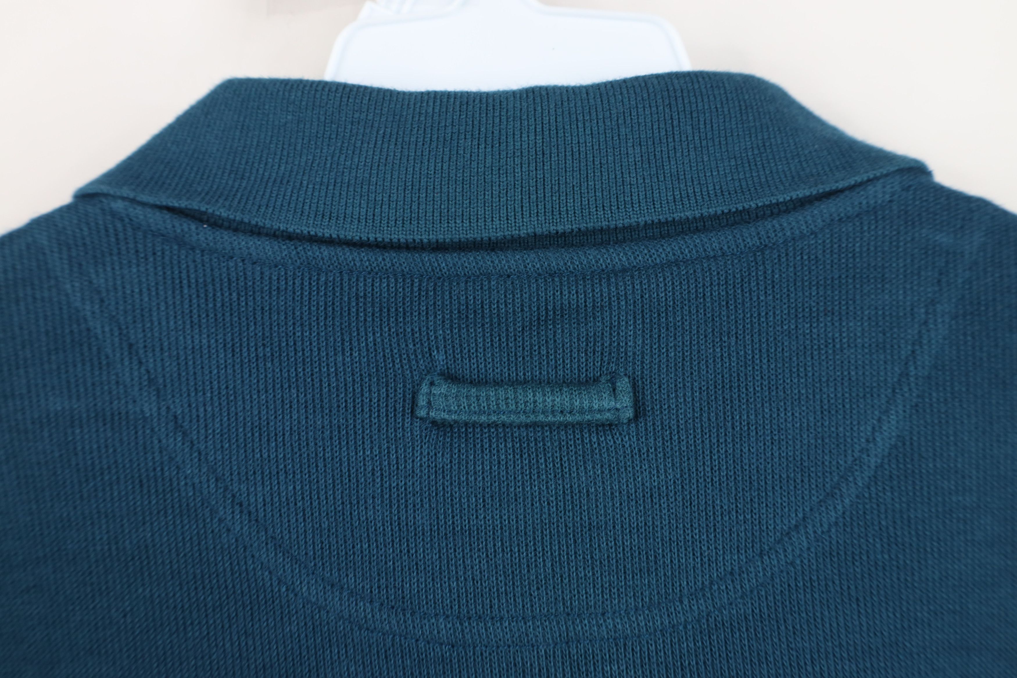 Vintage Vintage 90s Streetwear Blank Heavy Ribbed Knit Half Zip Polo Size US M / EU 48-50 / 2 - 10 Thumbnail