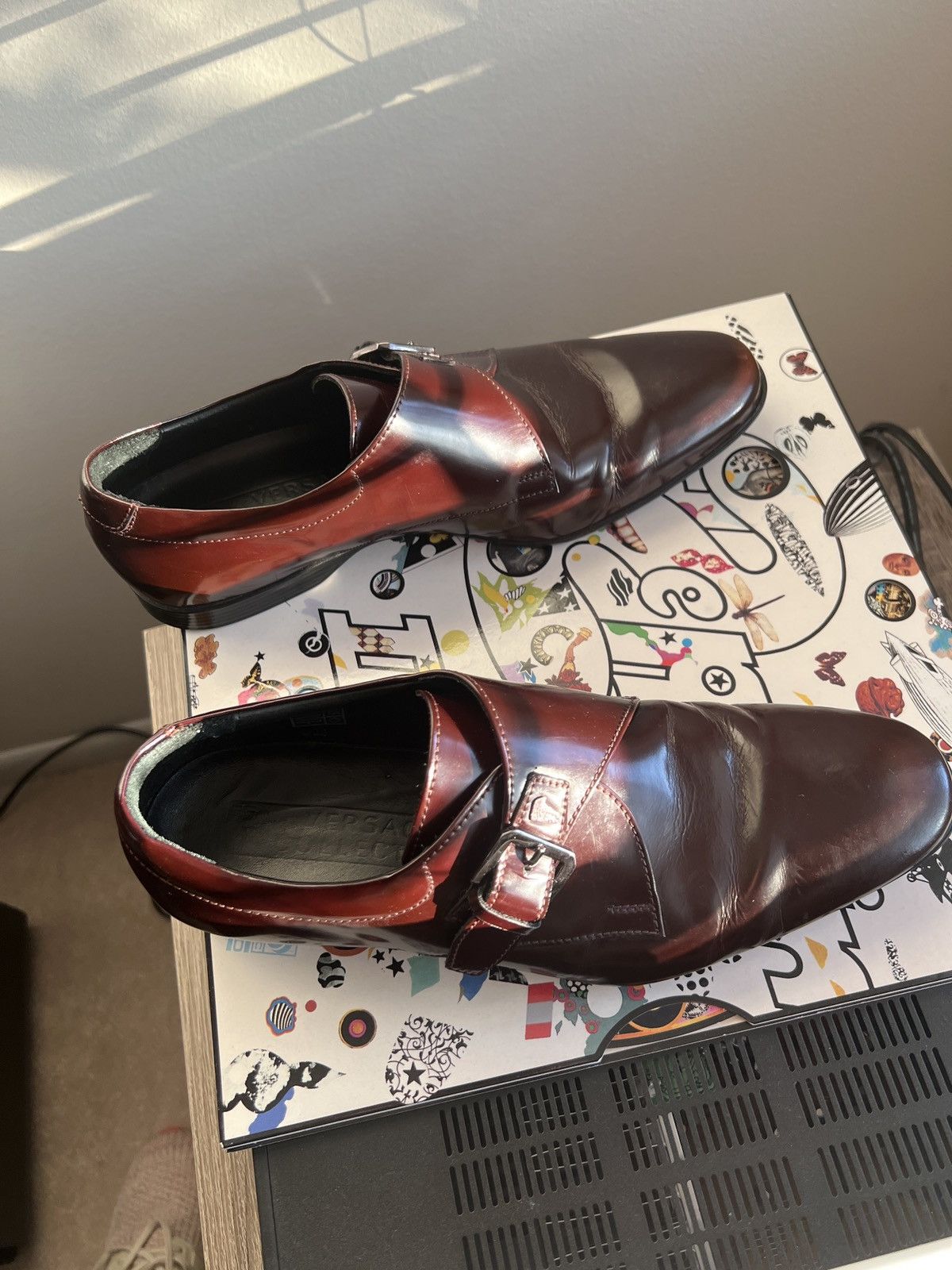 Versace Versace Single Monk Strap Dress Shoes Size US 7 / EU 40 - 8 Thumbnail
