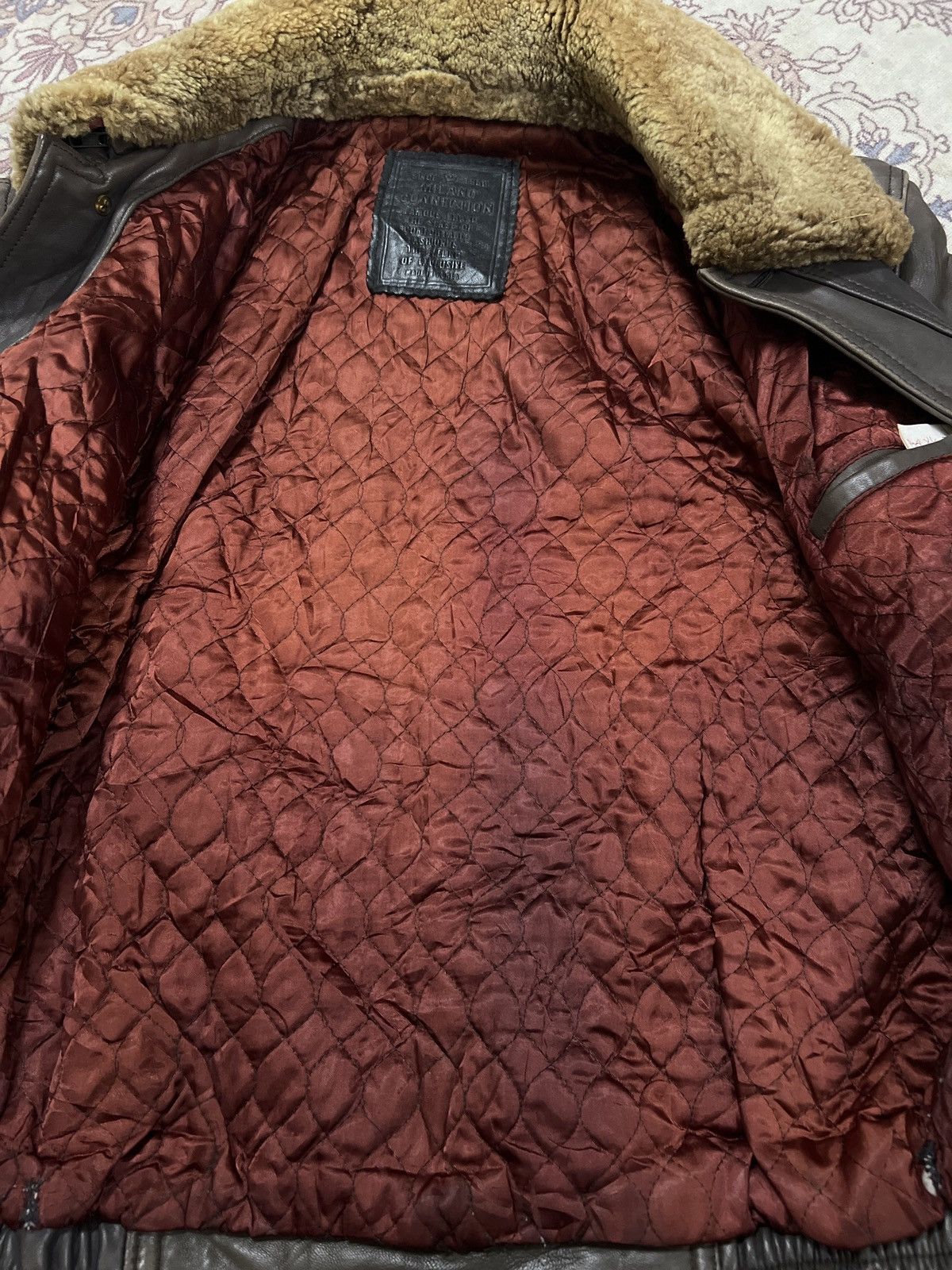Vintage Very Nice Leather Jacket MILANO. (GJ37) Size US L / EU 52-54 / 3 - 14 Thumbnail