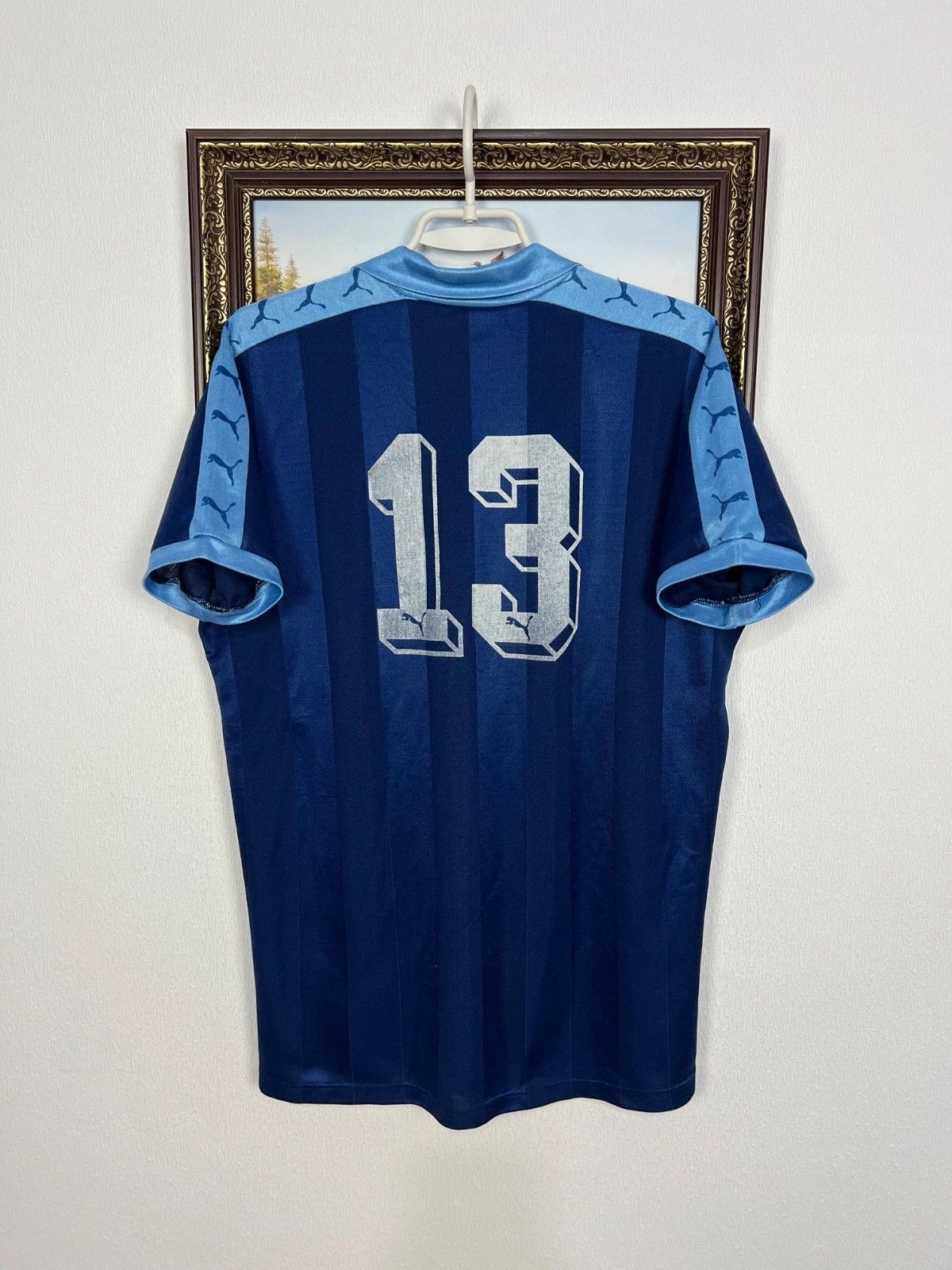 Puma Sochaux football shirt #13 1979 Match Worn Soccer Jersey Size US L / EU 52-54 / 3 - 5 Thumbnail