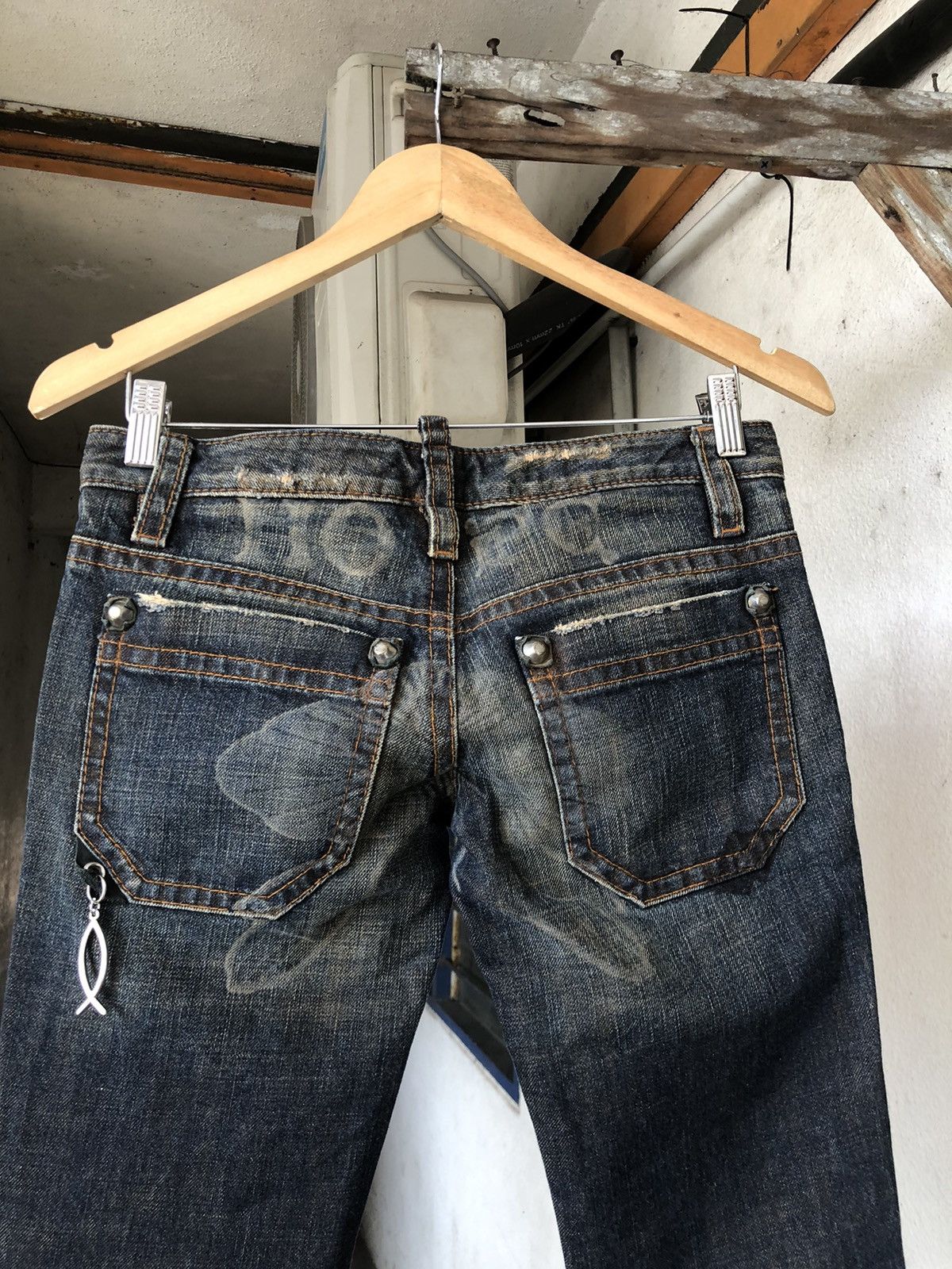 Dsquared2 Rare🔥 Dsquared2 Distressed Flare Denim Jeans Punk Size 26" / US 2 / IT 38 - 7 Thumbnail