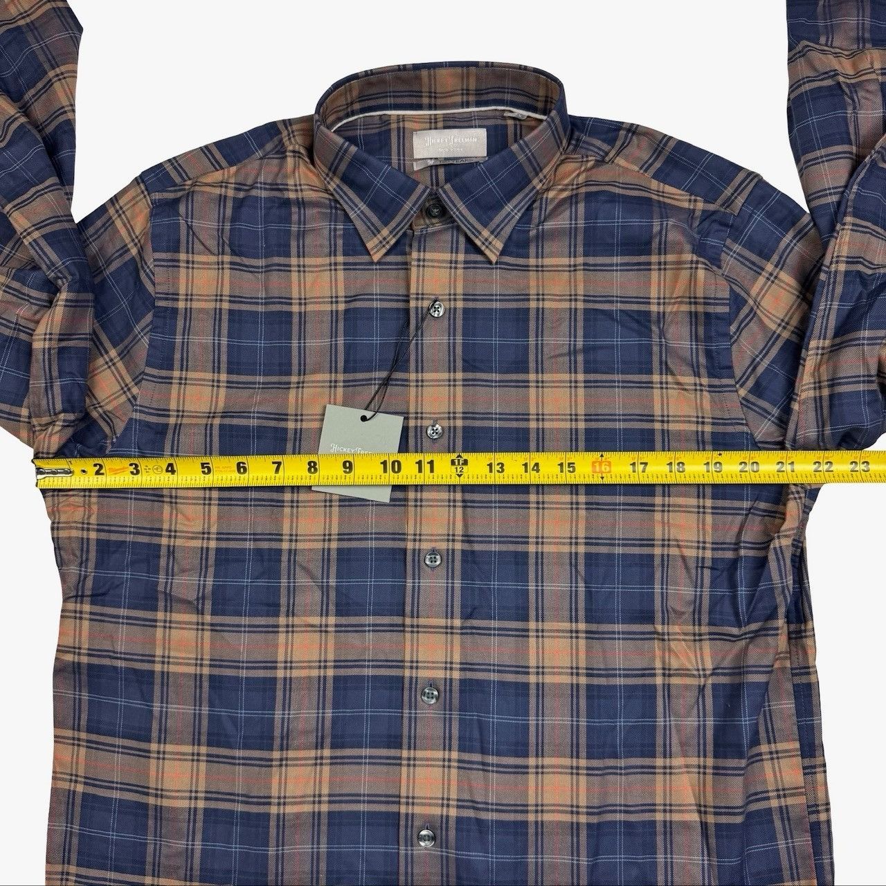 Hickey Freeman NEW Hickey Freeman Men's Flannel Button Flannel Shirt Blue/ Size US L / EU 52-54 / 3 - 9 Thumbnail