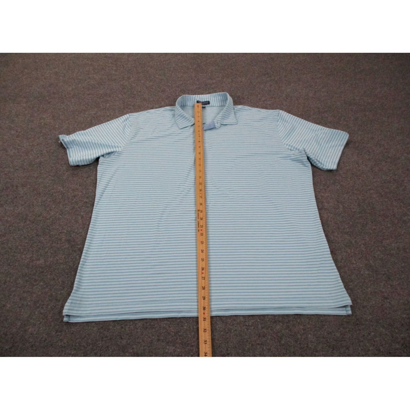 Peter Millar Peter Millar Shirt Mens 2XL Striped Active Polo Crown Crafted Grove Performance Size US XXL / EU 58 / 5 - 3 Thumbnail