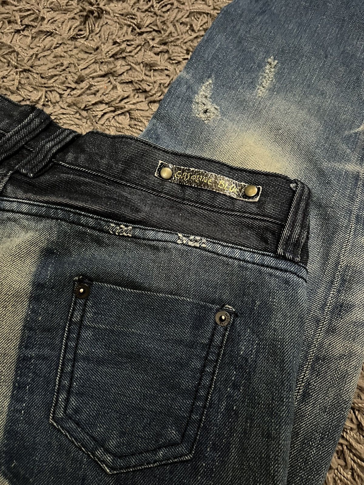 Japanese Brand 2000s GASOLINE jeans trashed faded #H3 Size US 30 / EU 46 - 7 Thumbnail