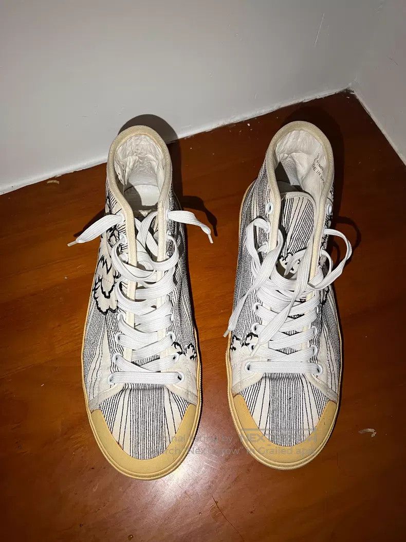 Saint Laurent Paris Saint Laurent Paris Explosive Boxing Embroidered High-Top Size US 8 / EU 41 - 2 Thumbnail