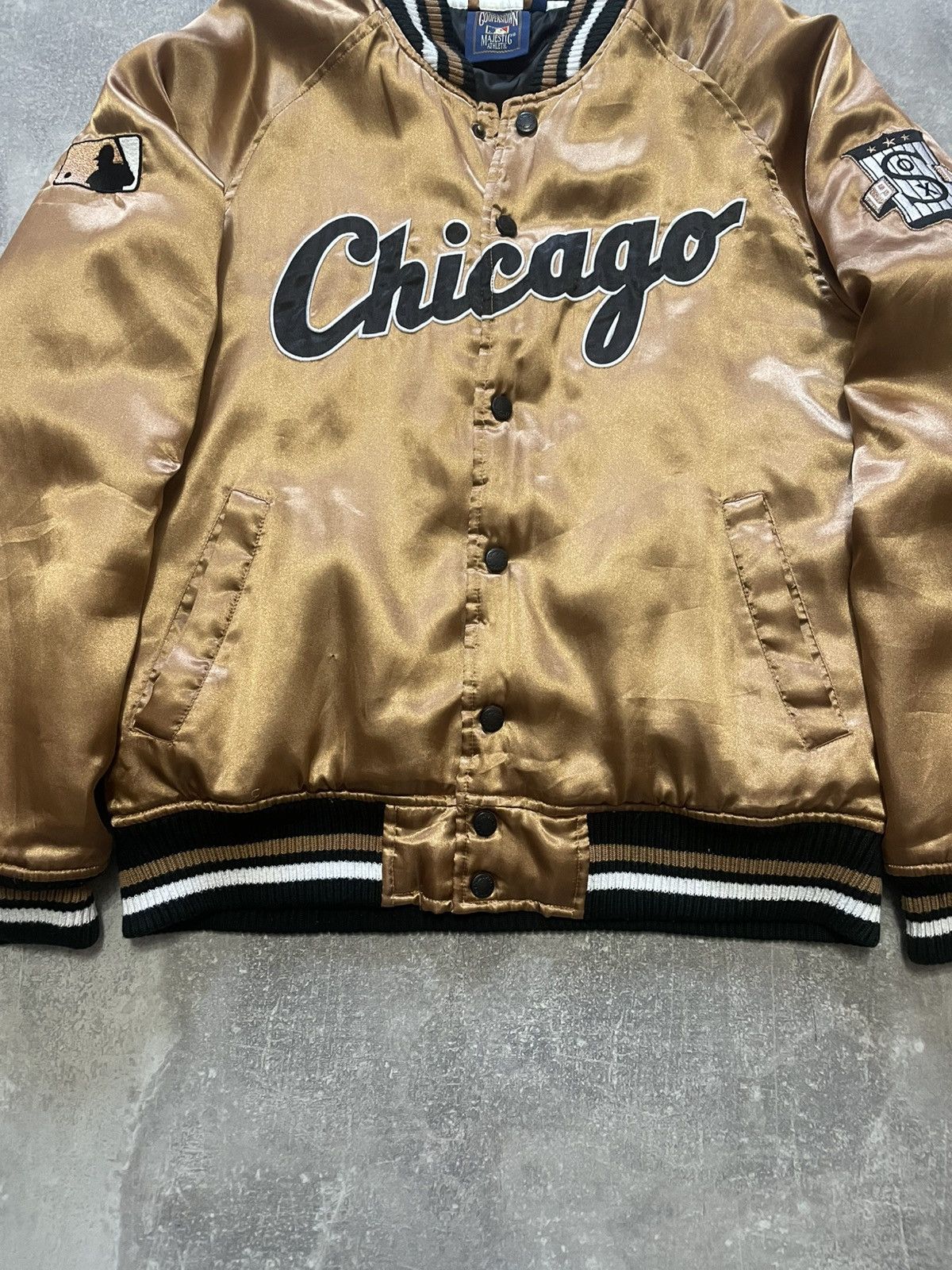 Majestic Vintage Chicago White Sox Majestic Baseball Bomber Jacket Size US S / EU 44-46 / 1 - 3 Thumbnail