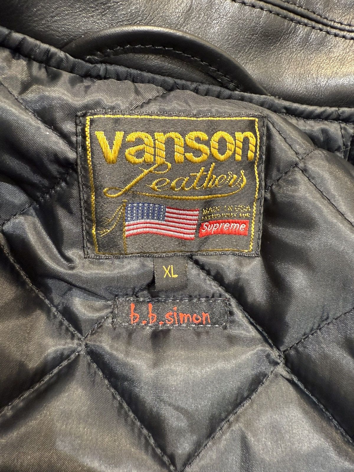 Supreme × Vanson Leathers Supreme Vanson Leathers b.b. Simon Jacket (FW25) Black Size US XL / EU 56 / 4 - 10 Thumbnail