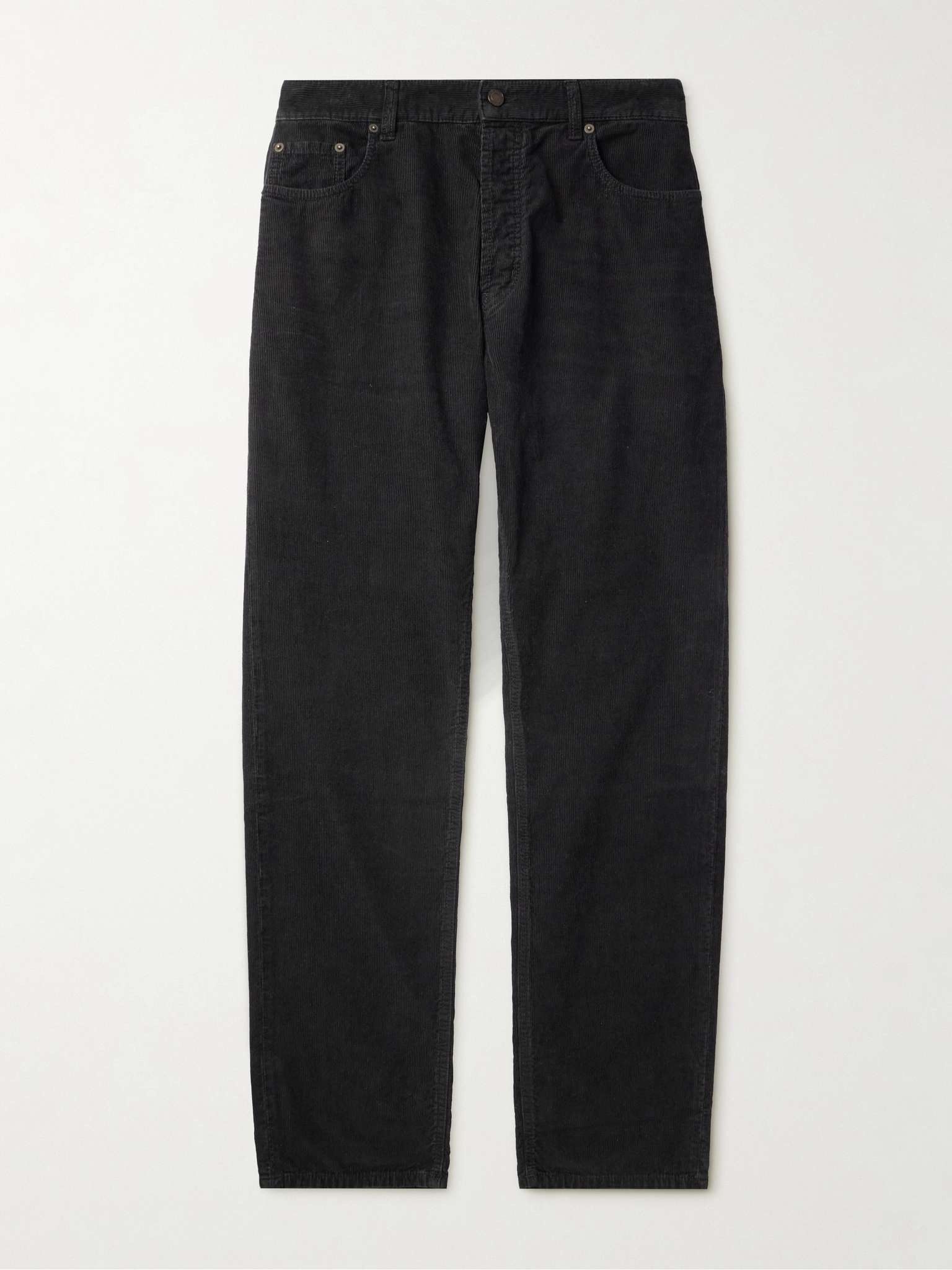Saint Laurent Paris oc11z1025 Straight Pants in Corduroy in Black Size US 32 / EU 48 - 1 Thumbnail