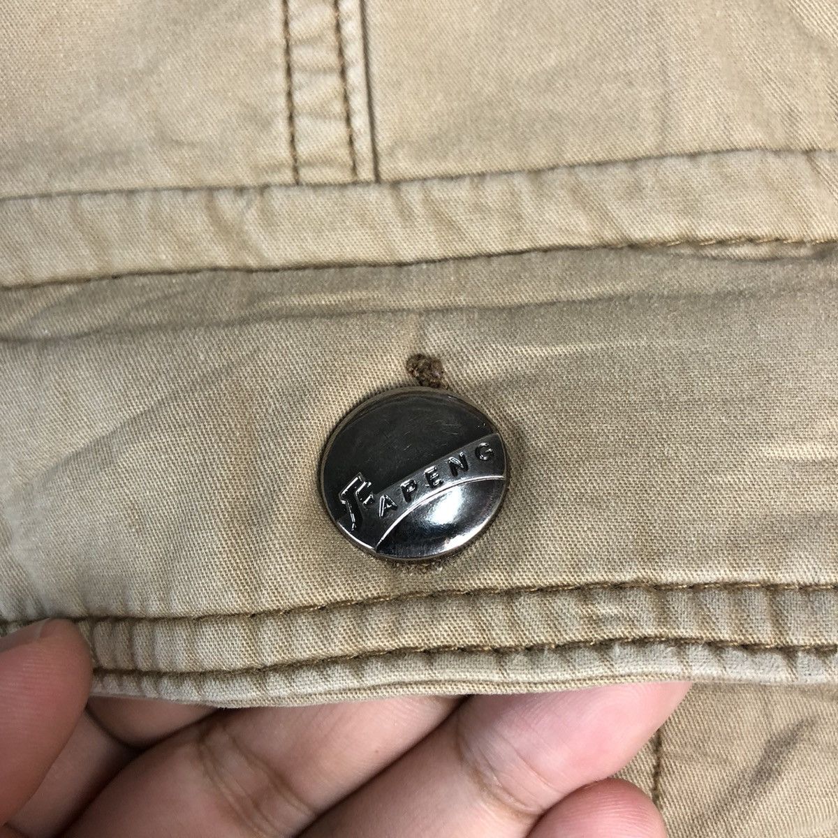 Japanese Brand DL J’apeng Brown Cargo utility Multipocket Pants #C115 Size US 33 - 18 Thumbnail