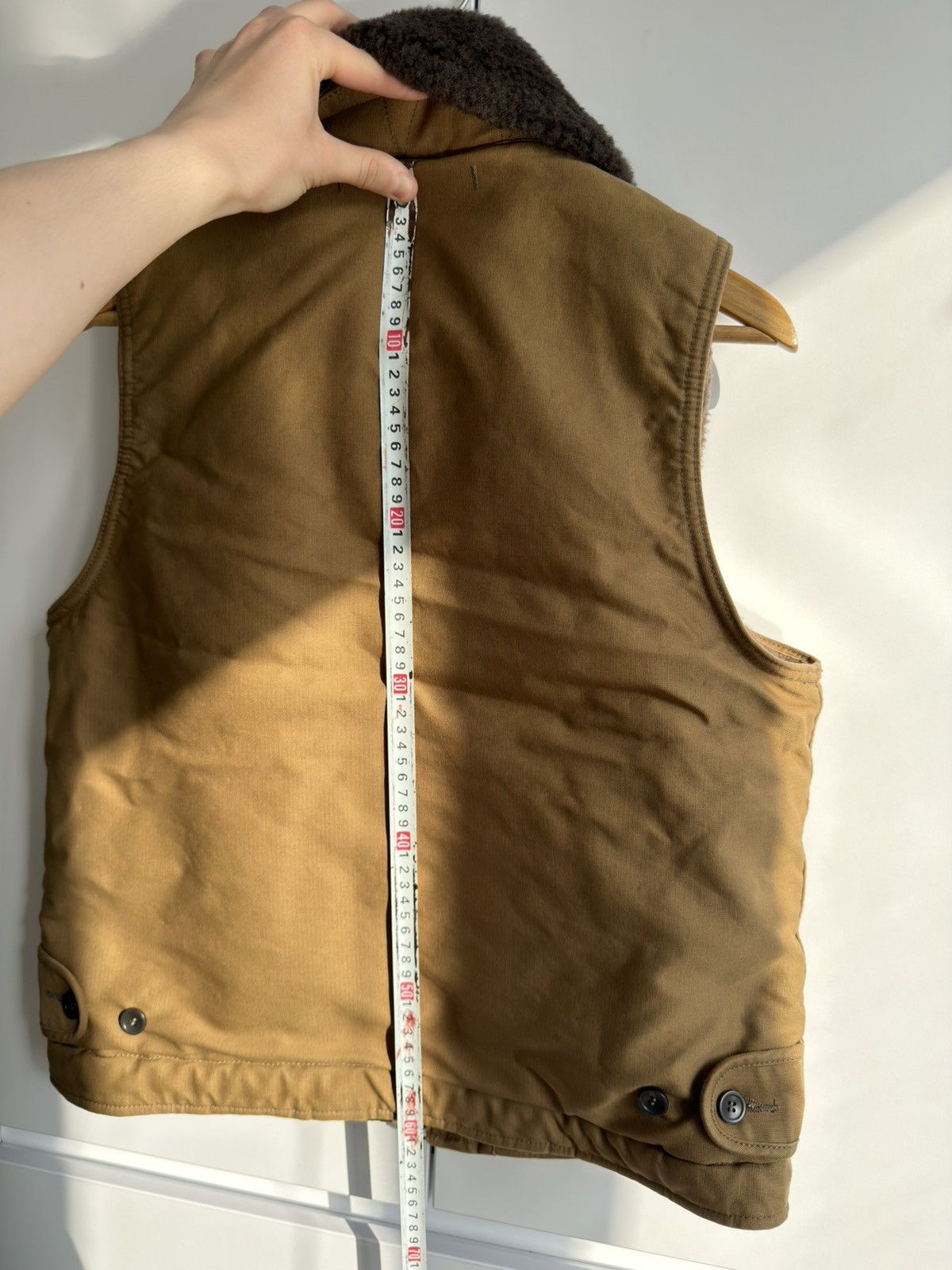 Iron Heart Iron Heart Whipcord N-1 Type Deck Vest Khaki S made in Japan Size 44S - 15 Thumbnail