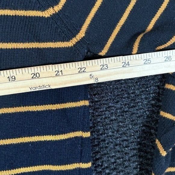 Springfield Springfield Sweater Navy Blue Striped Crewneck XL Mens Knit Pullover Casual Classic All Seasons Cotton Knit Navy Blue Size US XL / EU 56 / 4 - 4 Thumbnail