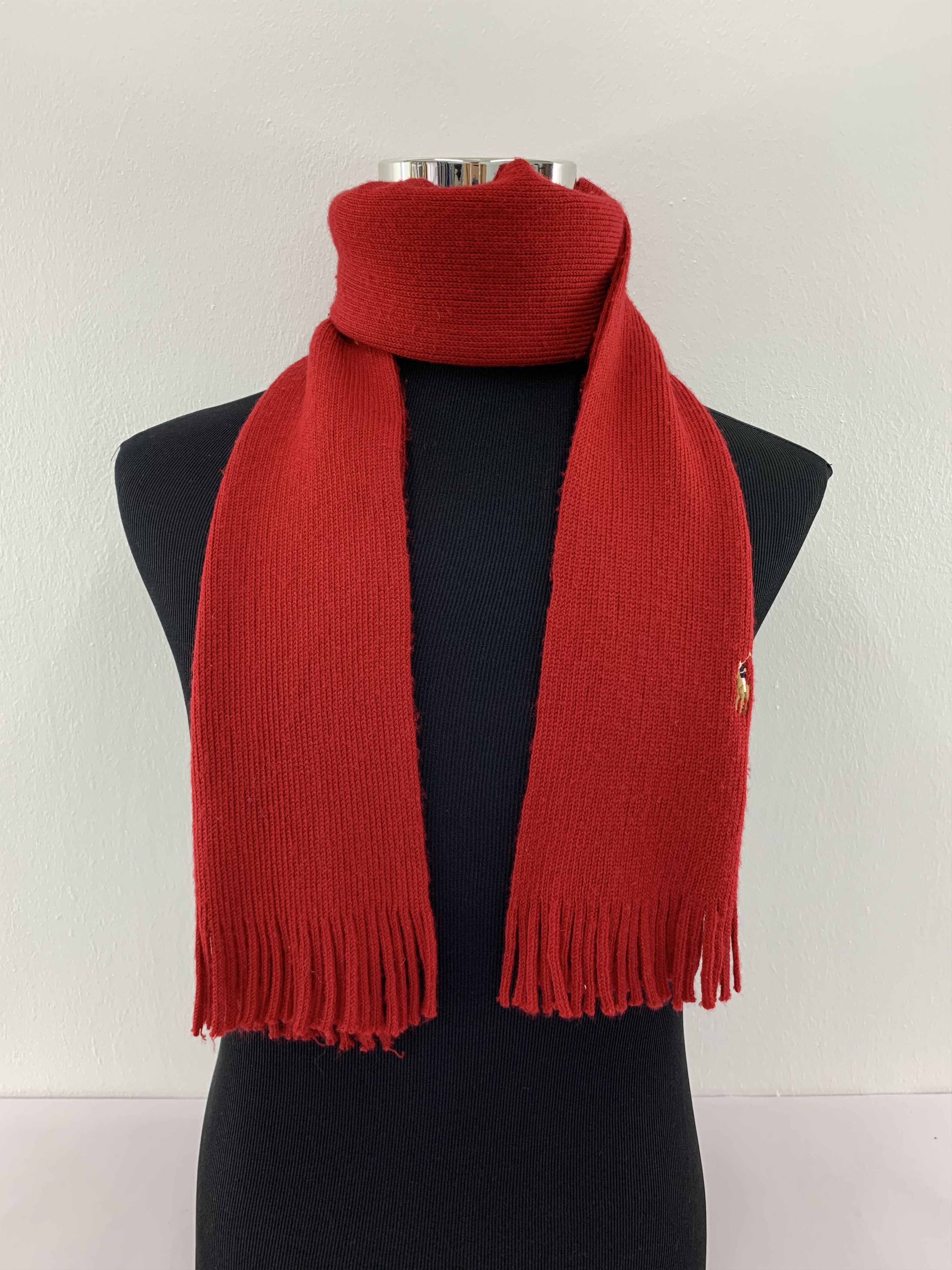 Polo Ralph Lauren Polo Ralph Lauren Scarf Wool Muffler Neck Wrap BL4404 Size ONE SIZE - 1 Thumbnail