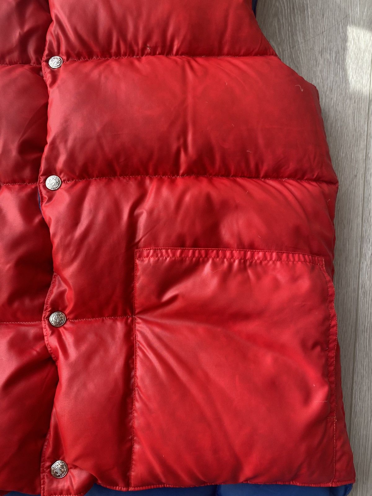 Vintage Vintage Down Puffer Vest Reversible 80s Big Country Size US L / EU 52-54 / 3 - 8 Thumbnail