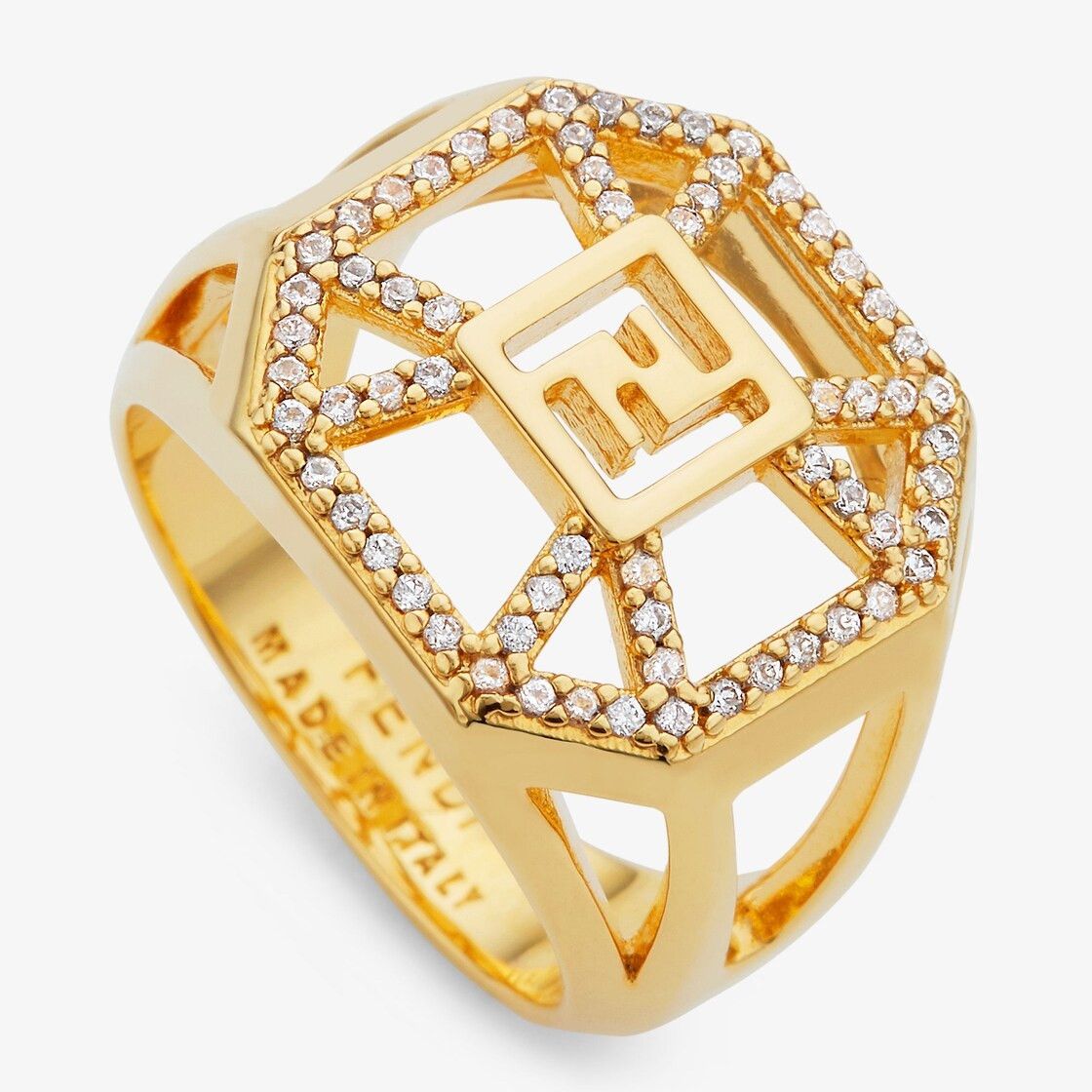 Fendi o1w1db10525 Size: OS / Forever Fendi Ring in Gold Size ONE SIZE - 2 Thumbnail