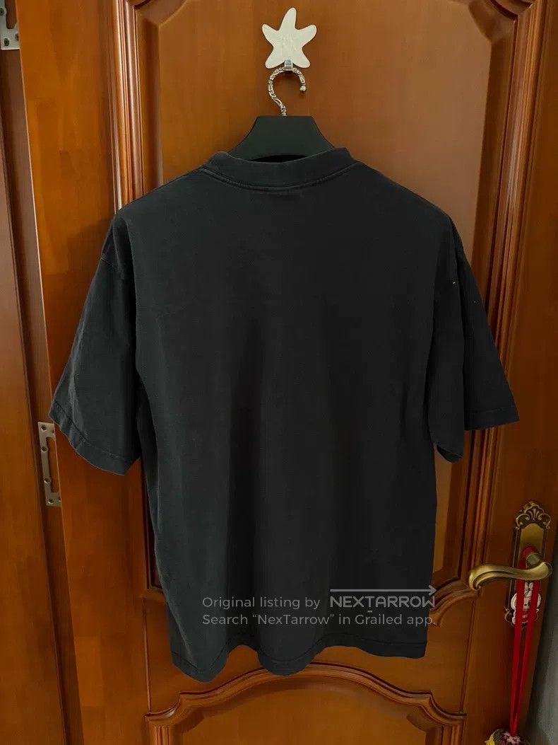 Balenciaga Balenciaga Black Blurred Wave Short Sleeve Size US S / EU 44-46 / 1 - 2 Thumbnail