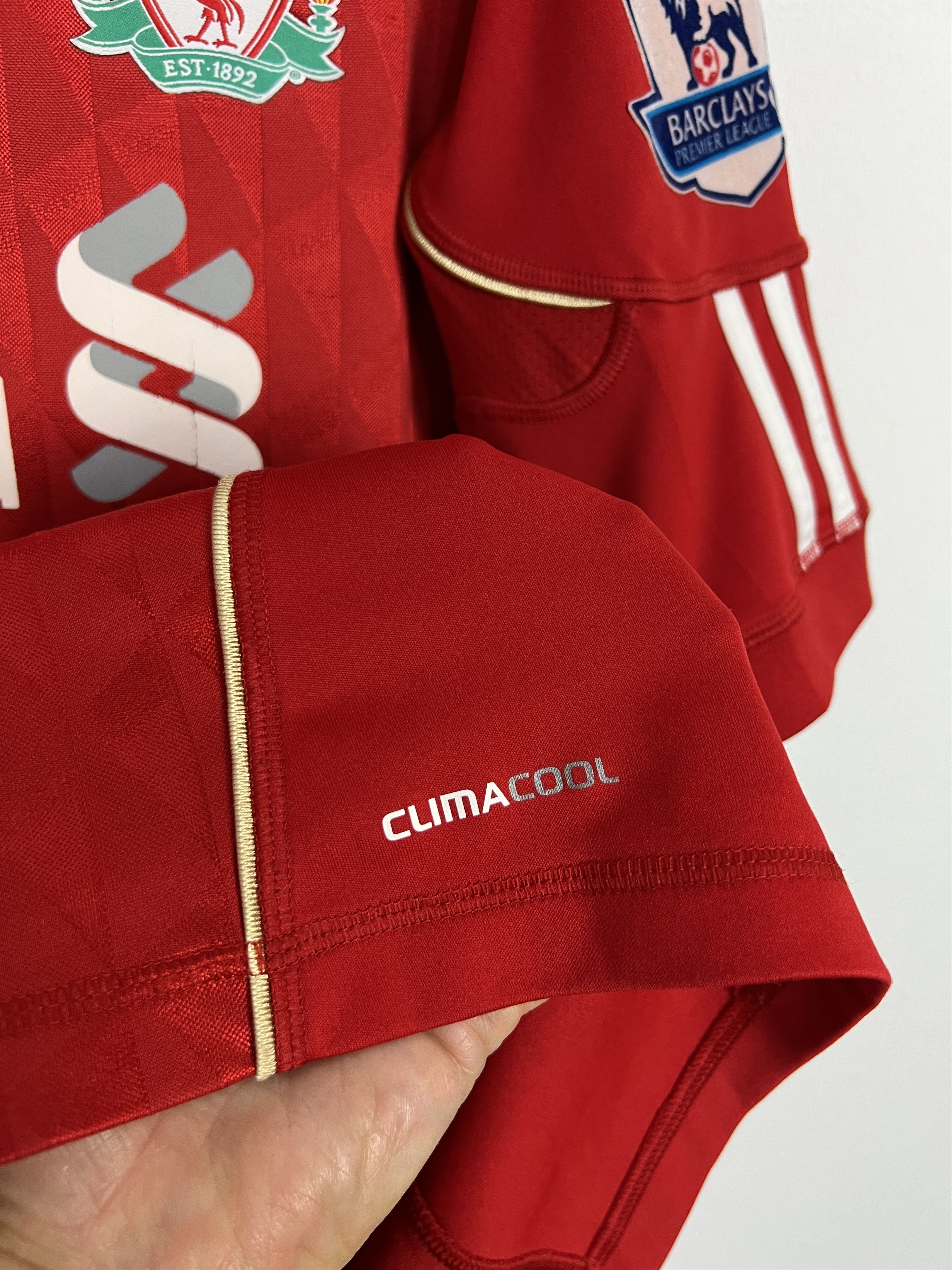 Adidas Liverpool Home football shirt 2010 Soccer Adidas #3 Enrique Size US XL / EU 56 / 4 - 9 Thumbnail