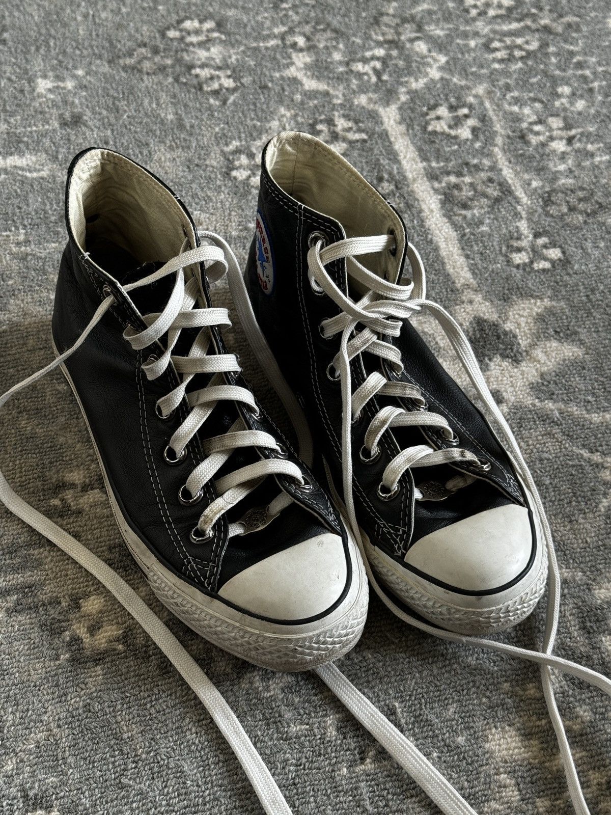 Chrome Hearts Chrome Hearts x Converse Leather Chuck Taylor Allstar Hi ...