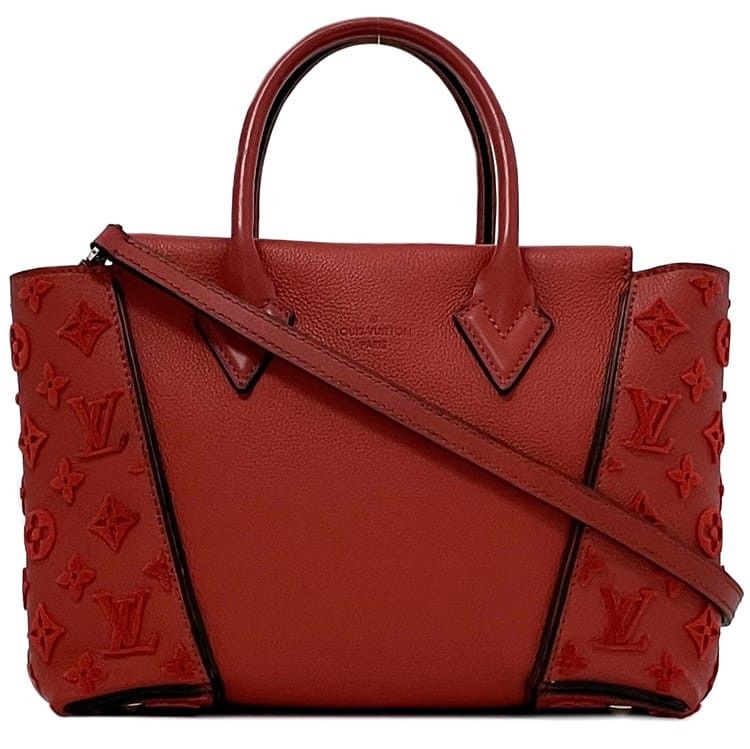 Louis Vuitton LOUIS VUITTON Tote Bag Red Leather Size ONE SIZE - 1 Thumbnail