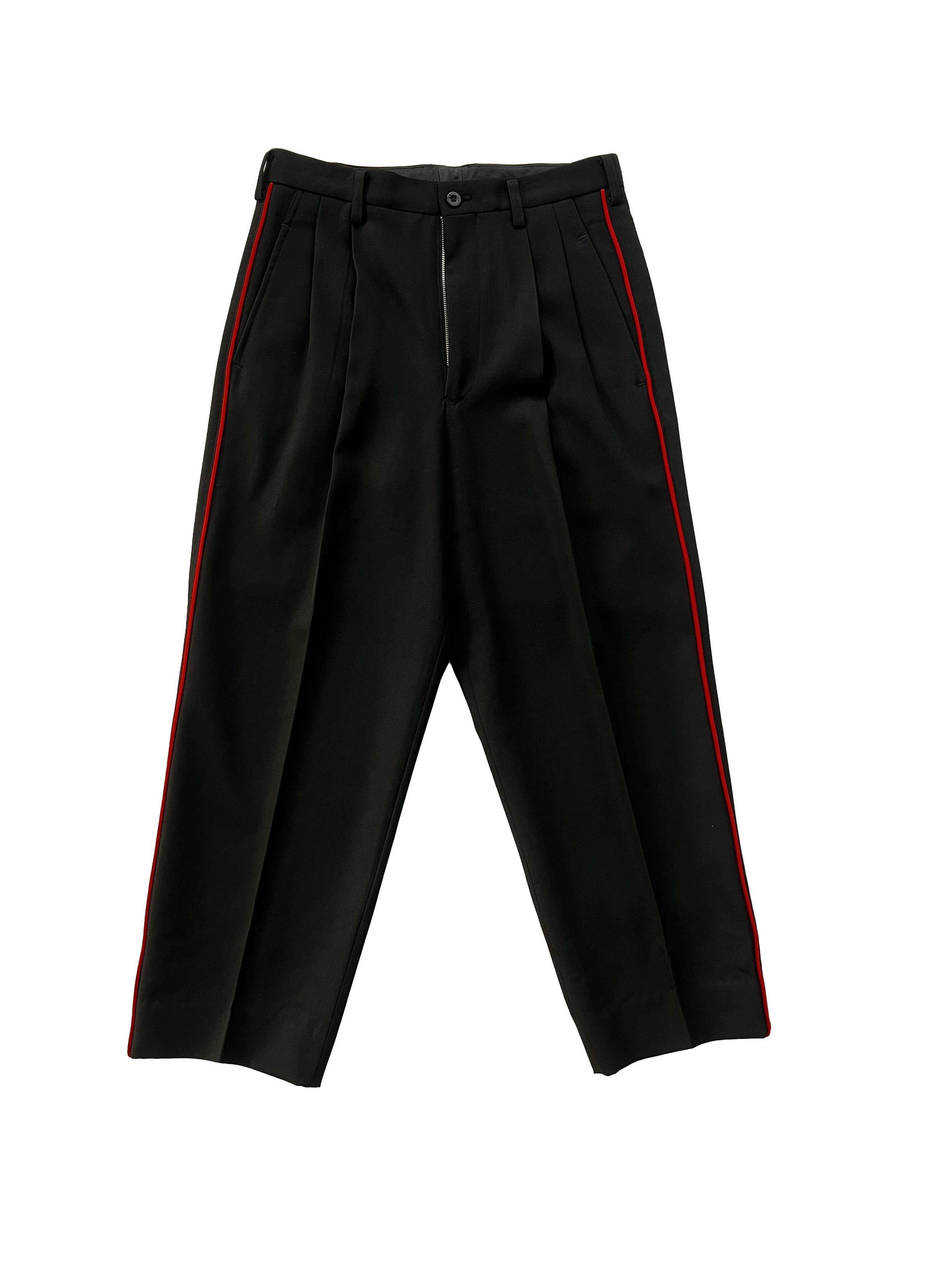 Yohji Yamamoto YOHJI YAMAMOTO POUR HOMME RED PIPING PANTS Size US 30 / EU 46 - 1 Thumbnail