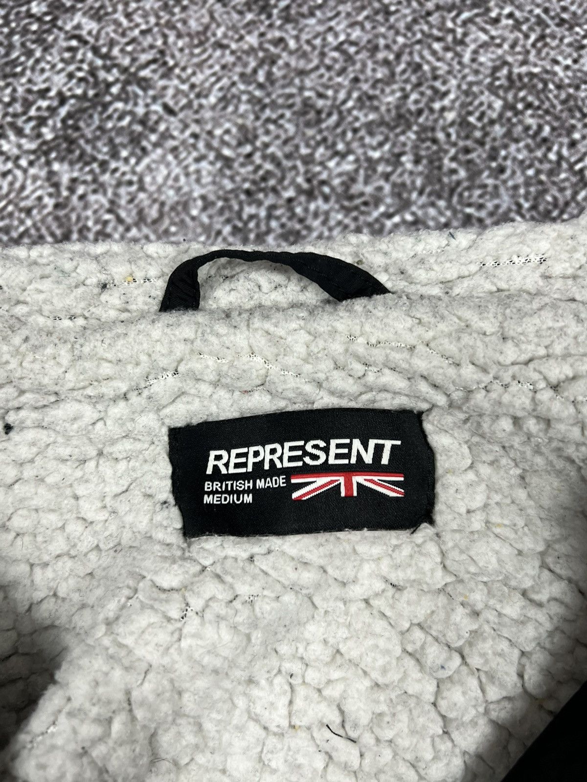 Represent Clo. Represent Shell Sherpa Nylon Black Bomber Jacket Size US M / EU 48-50 / 2 - 14 Thumbnail