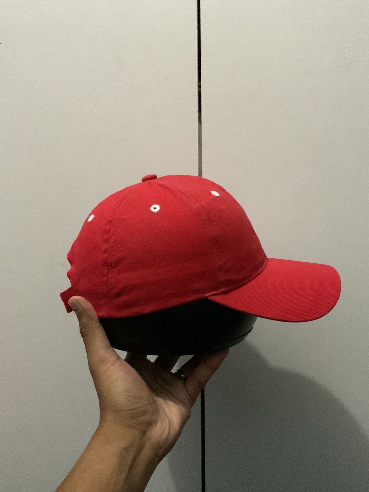 Vintage Velux Big Logo Embroidery Red Hat Cap Size ONE SIZE - 5 Thumbnail