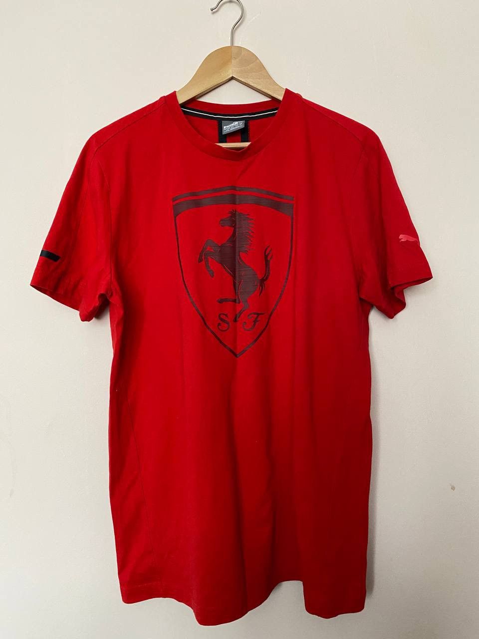 Ferrari × Puma × Vintage 📌Puma Mens Ferrari Racing Red Crew Neck Short Sleeve T-Shirt Size US L / EU 52-54 / 3 - 1 Thumbnail