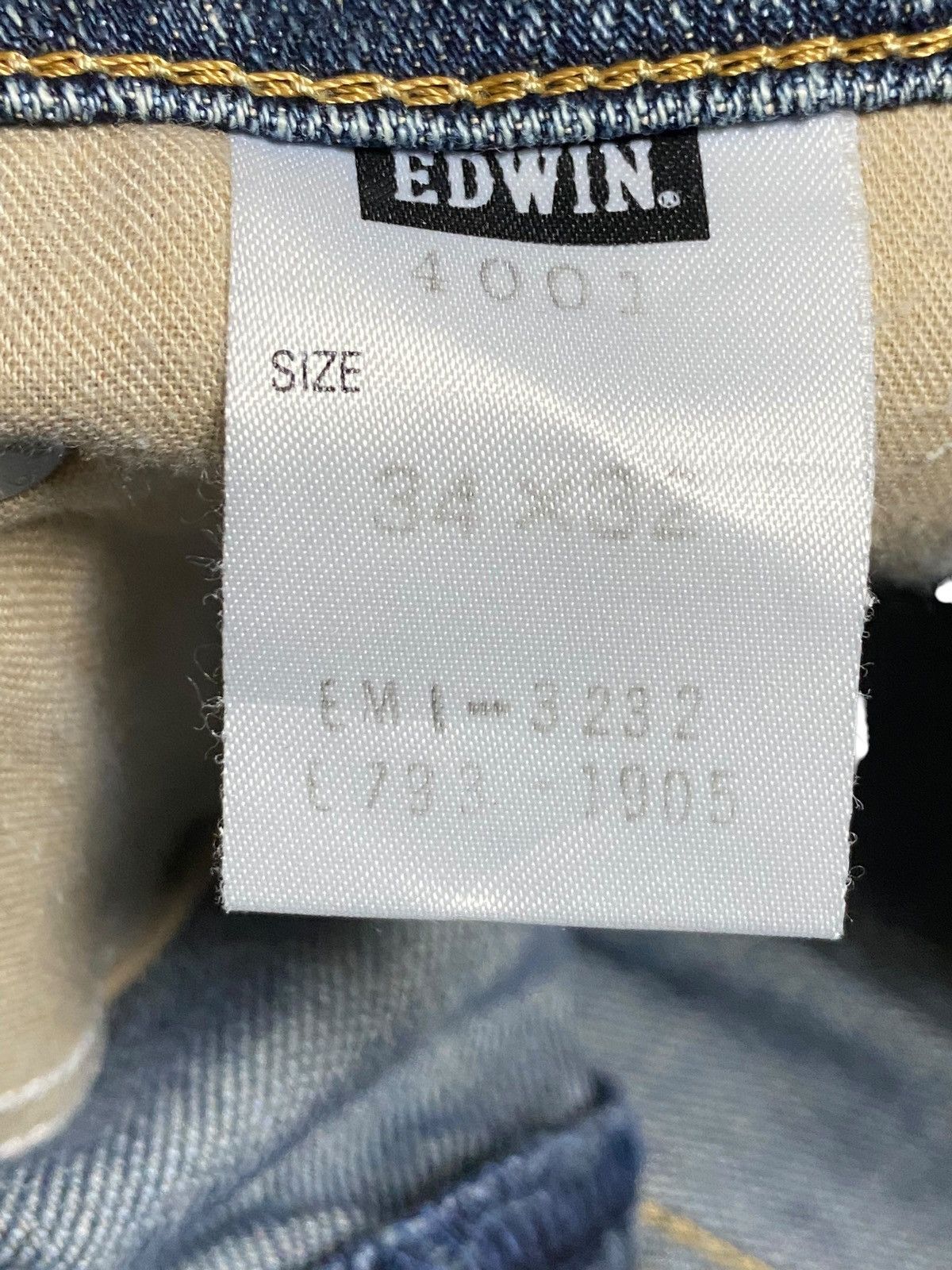 Edwin Vintage Edwin 4002 Distressed Patched Trash Bootcut Jeans Size US 31 - 17 Thumbnail