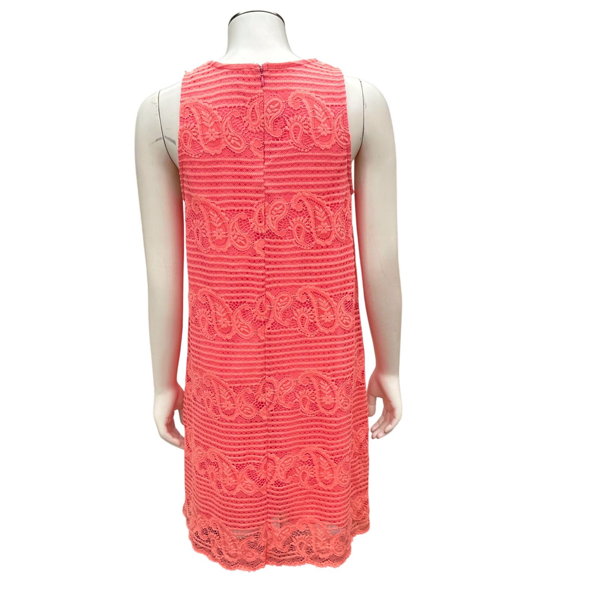 Other Alya Coral Lace Shift Dress Scalloped Hem Sleeveless Boho Mi Size S / US 4 / IT 40 - 6 Thumbnail