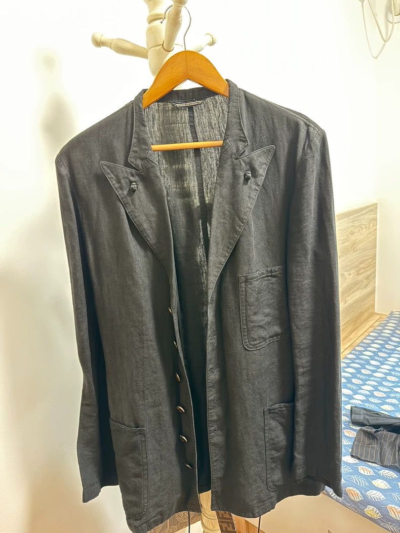 Yohji Yamamoto Linen Blazer Coat - dmc