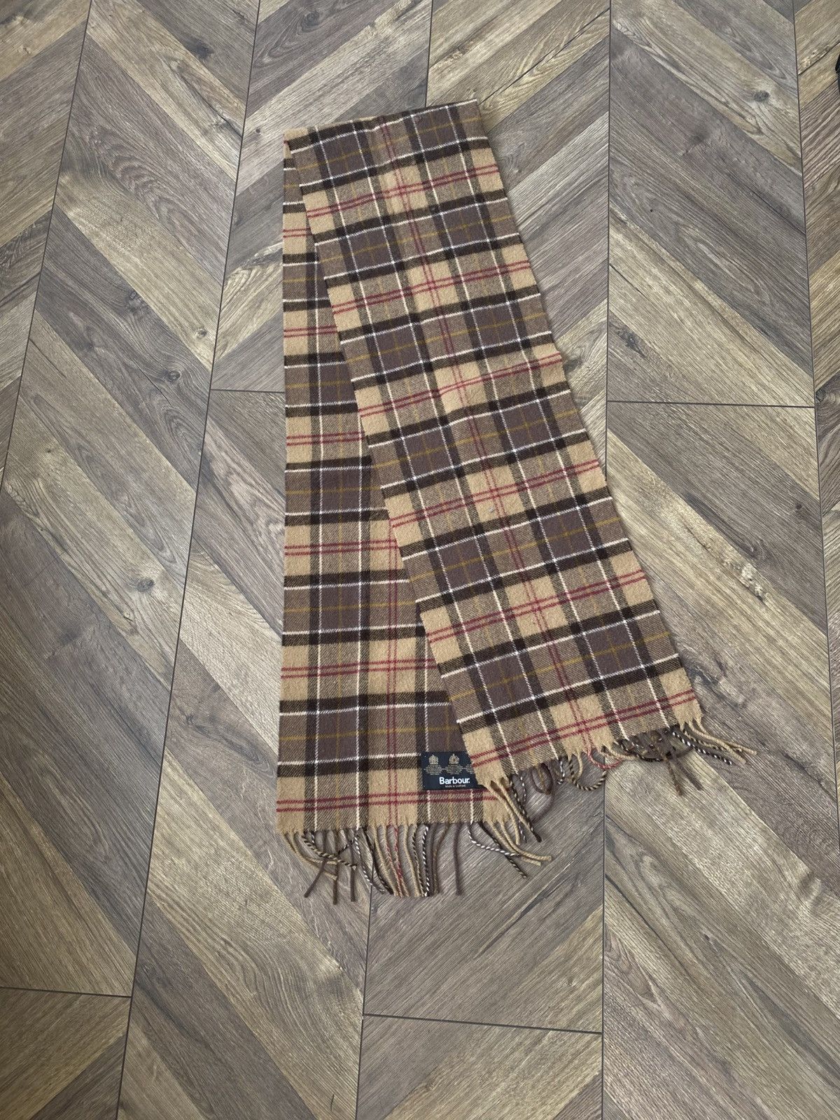 Barbour Vintage Barbour nova check wool scarf Size ONE SIZE - 2 Thumbnail